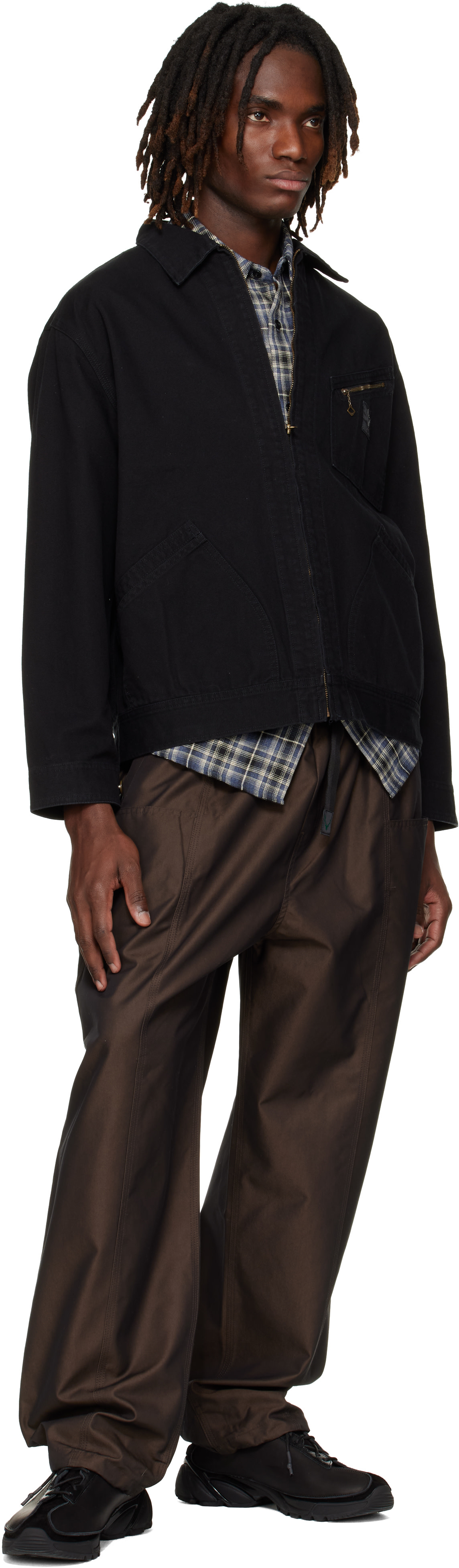 South2 West8: Black Work Jacket | SSENSE United Kingdom