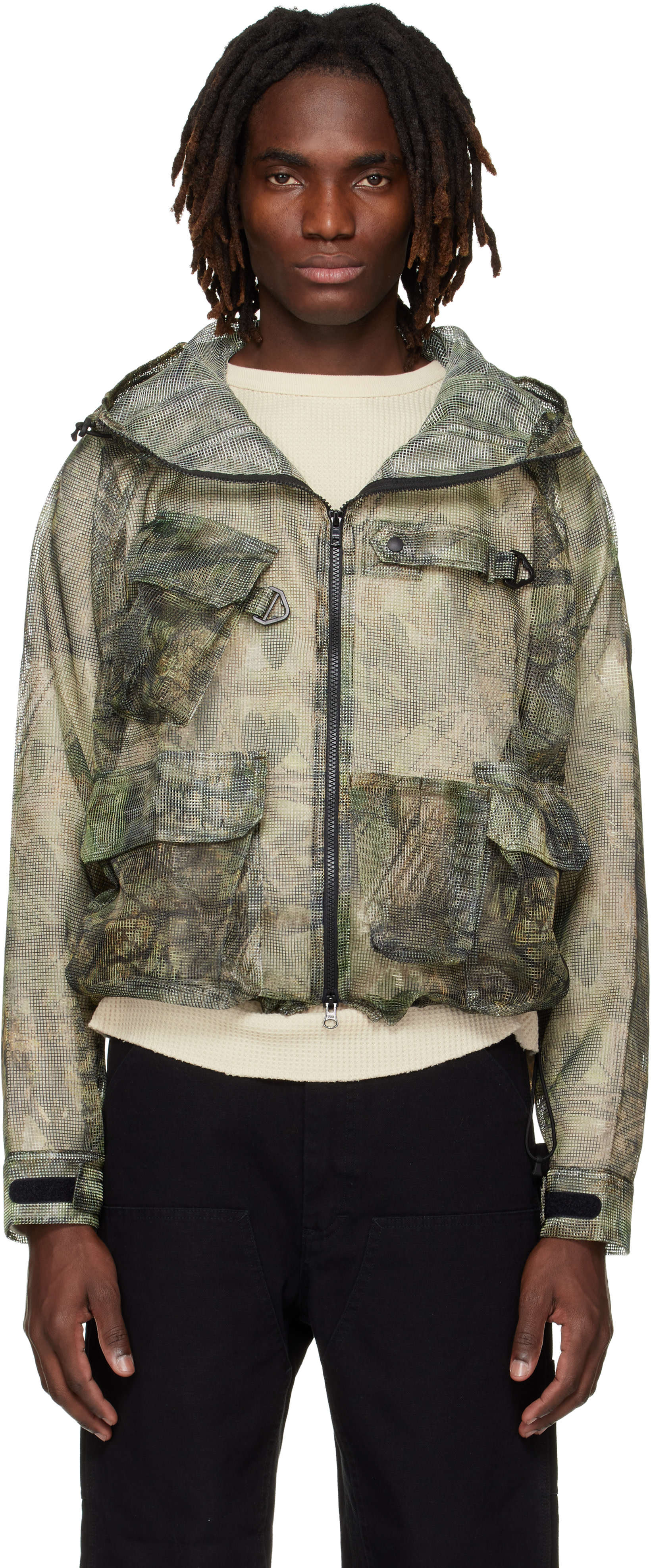 South2 West8: Khaki Bush Trek Jacket | SSENSE