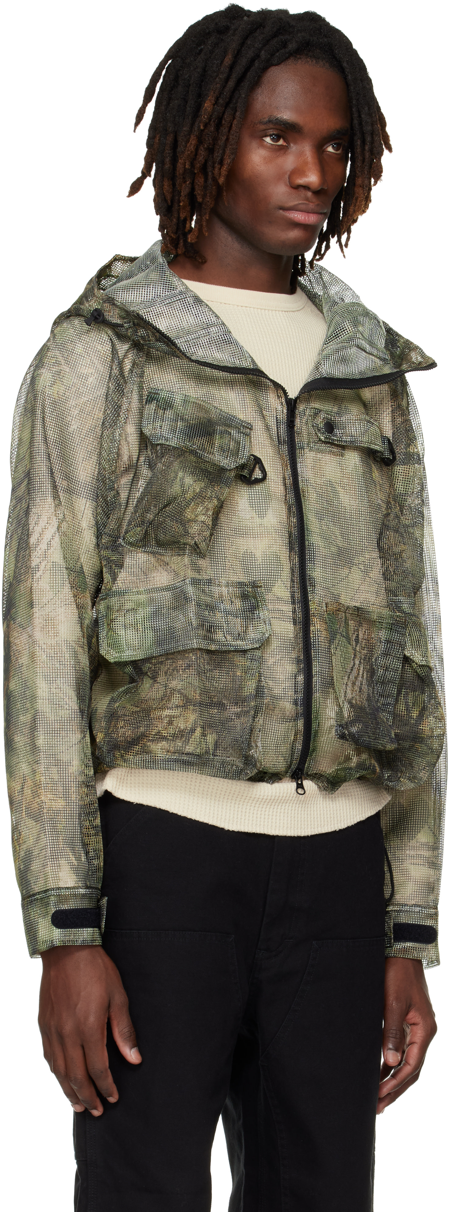 South2 West8: Khaki Bush Trek Jacket | SSENSE