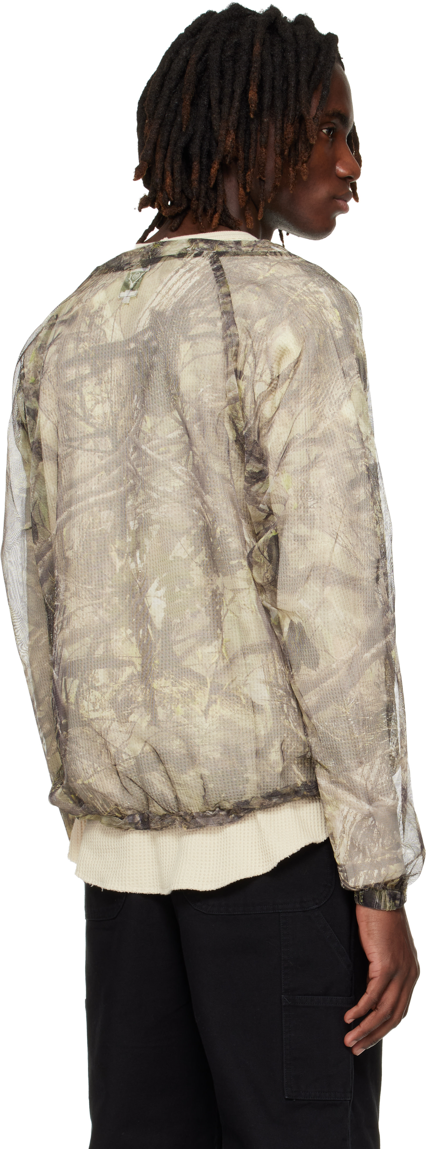South2 West8: Khaki Bush Crew Neck T-shirt | SSENSE