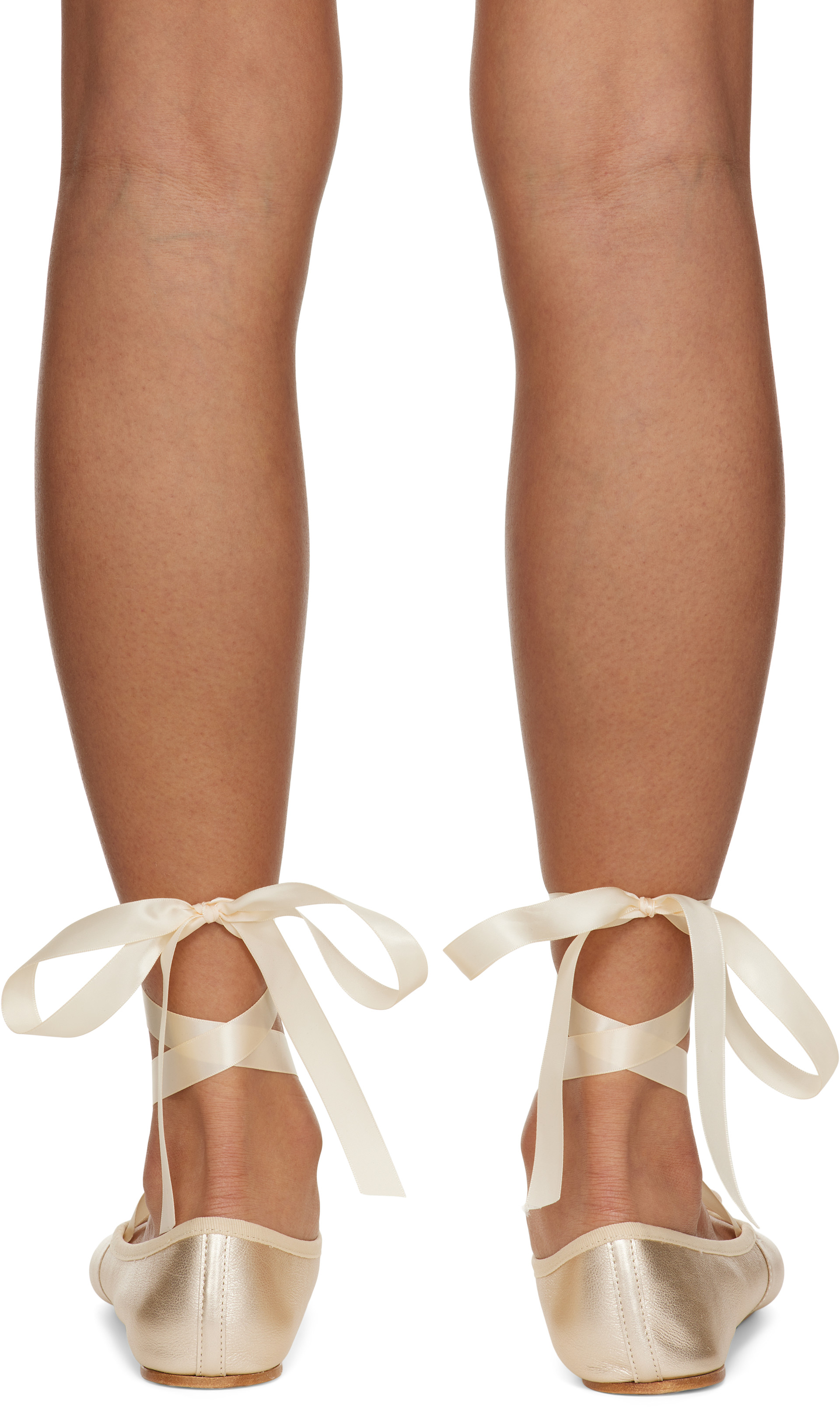 Repetto: ゴールド Sophia バレエシューズ | SSENSE 日本