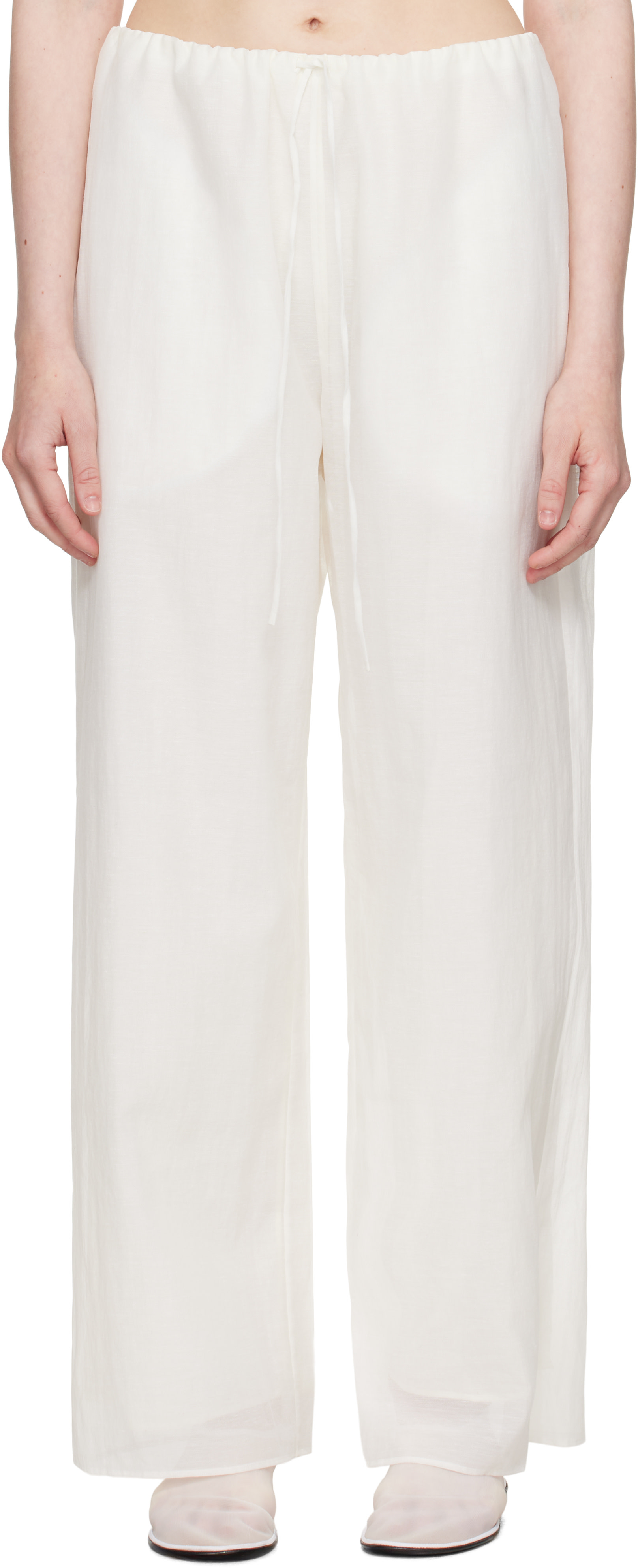 Ruohan - Pantalon Rae blanc