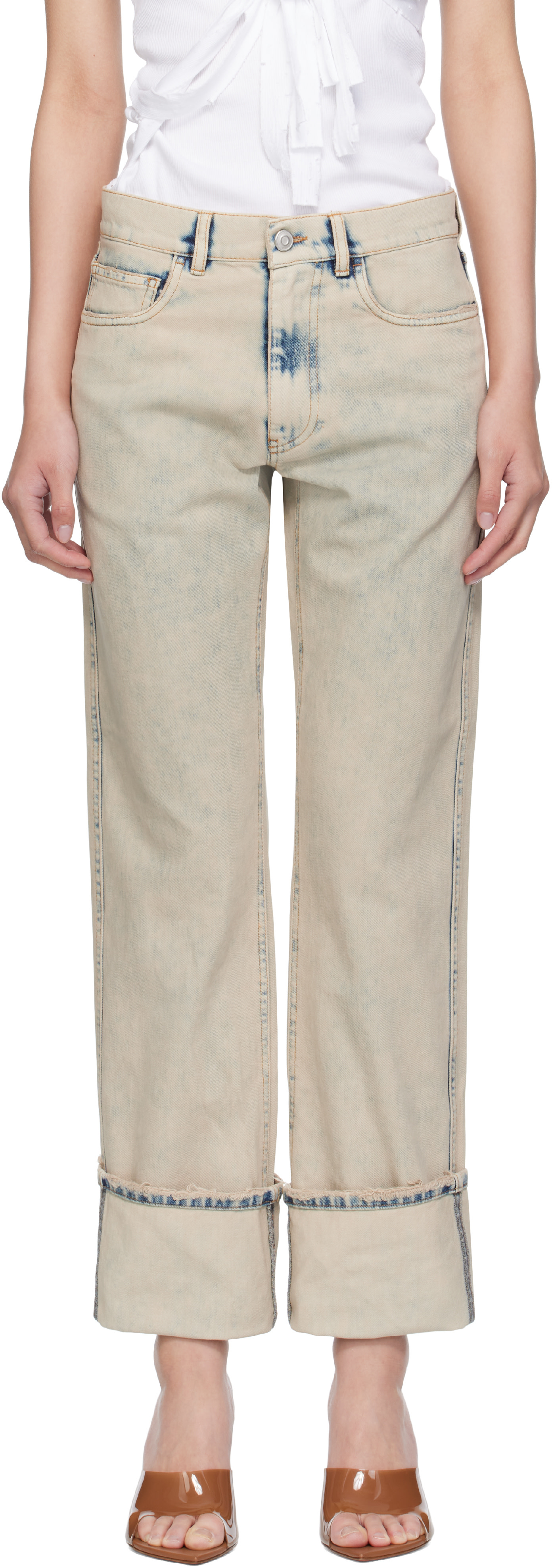 Coperni - Jean boyfriend gris