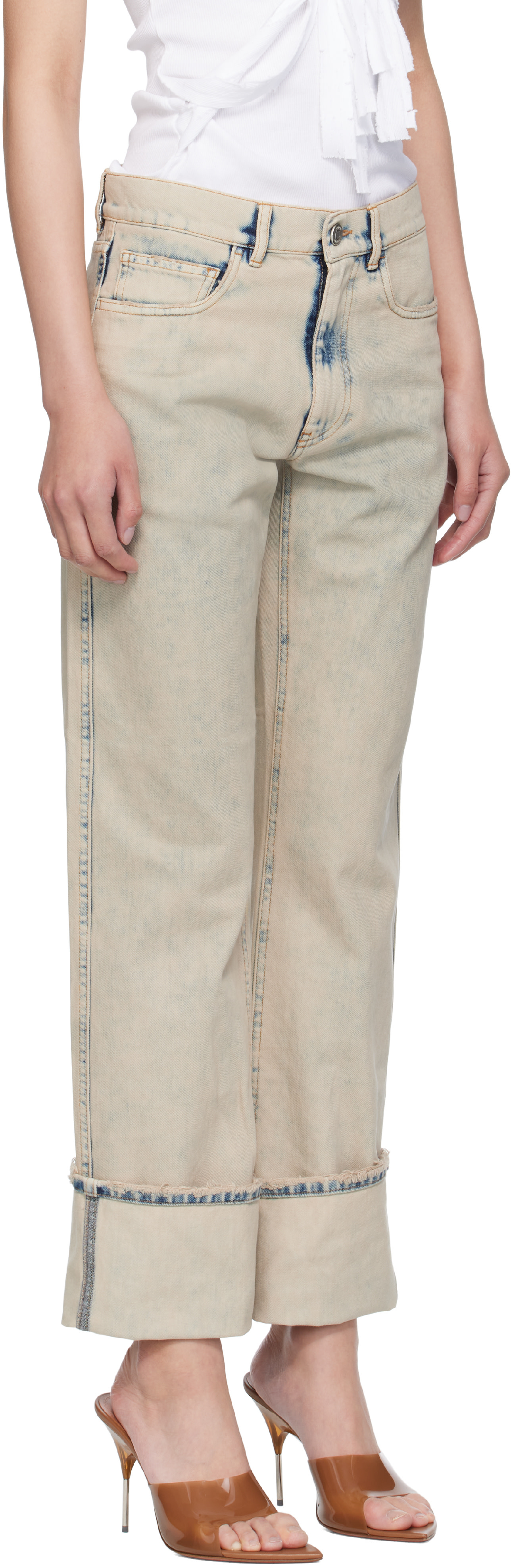 Coperni - Jean boyfriend gris
