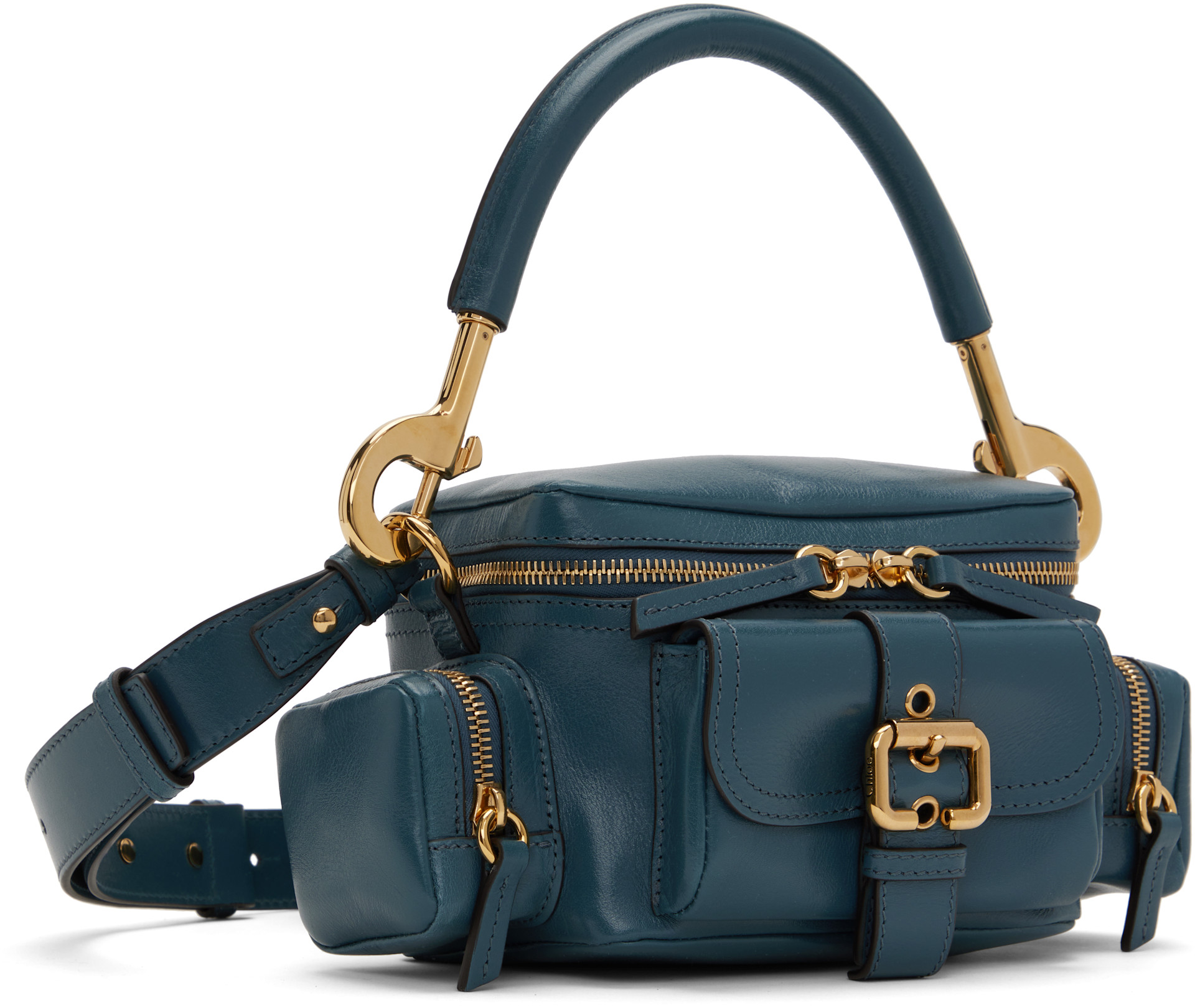 Chloé - Petit sac caméra bleu