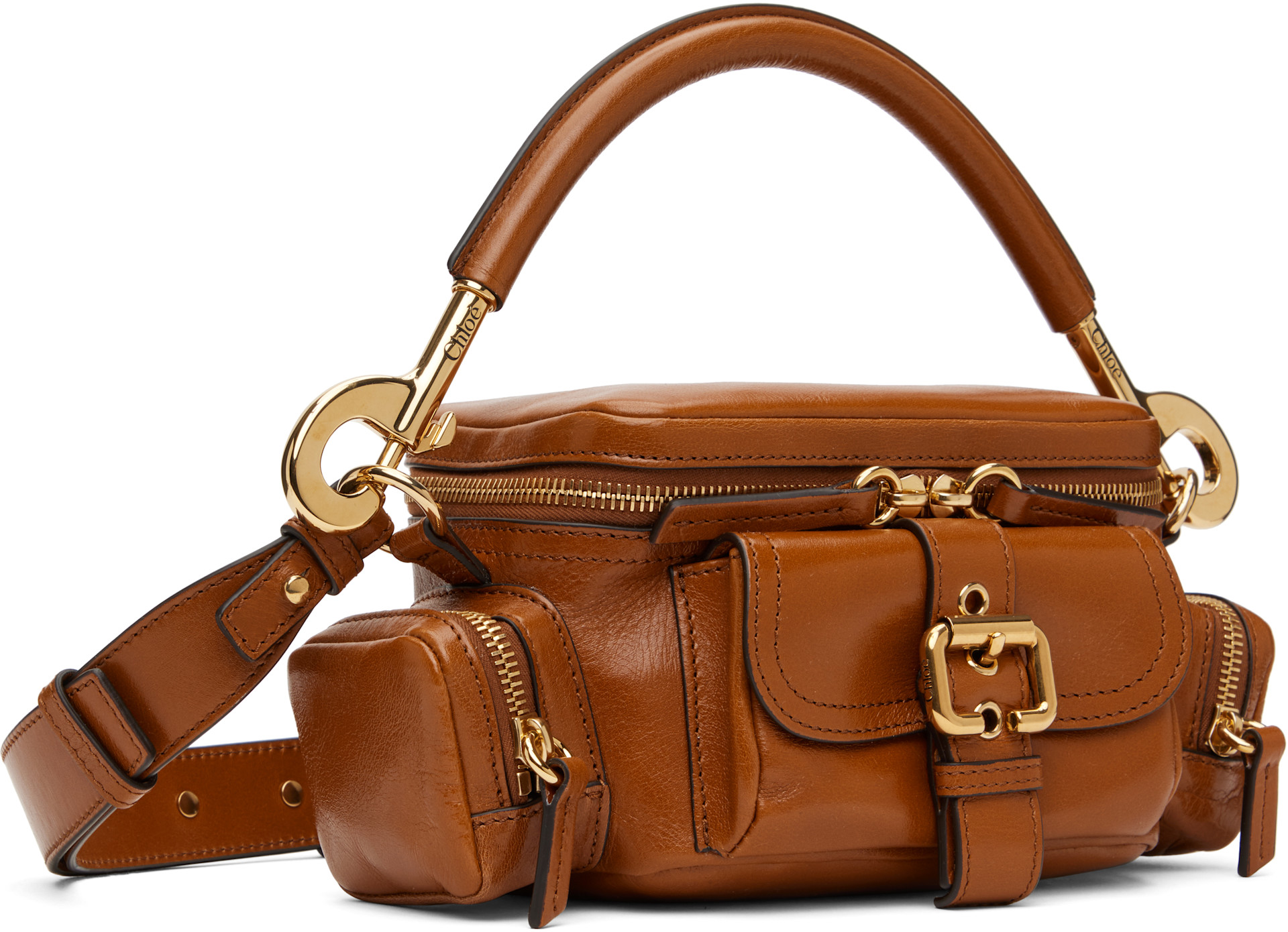 Chloé - Petit sac caméra brun clair