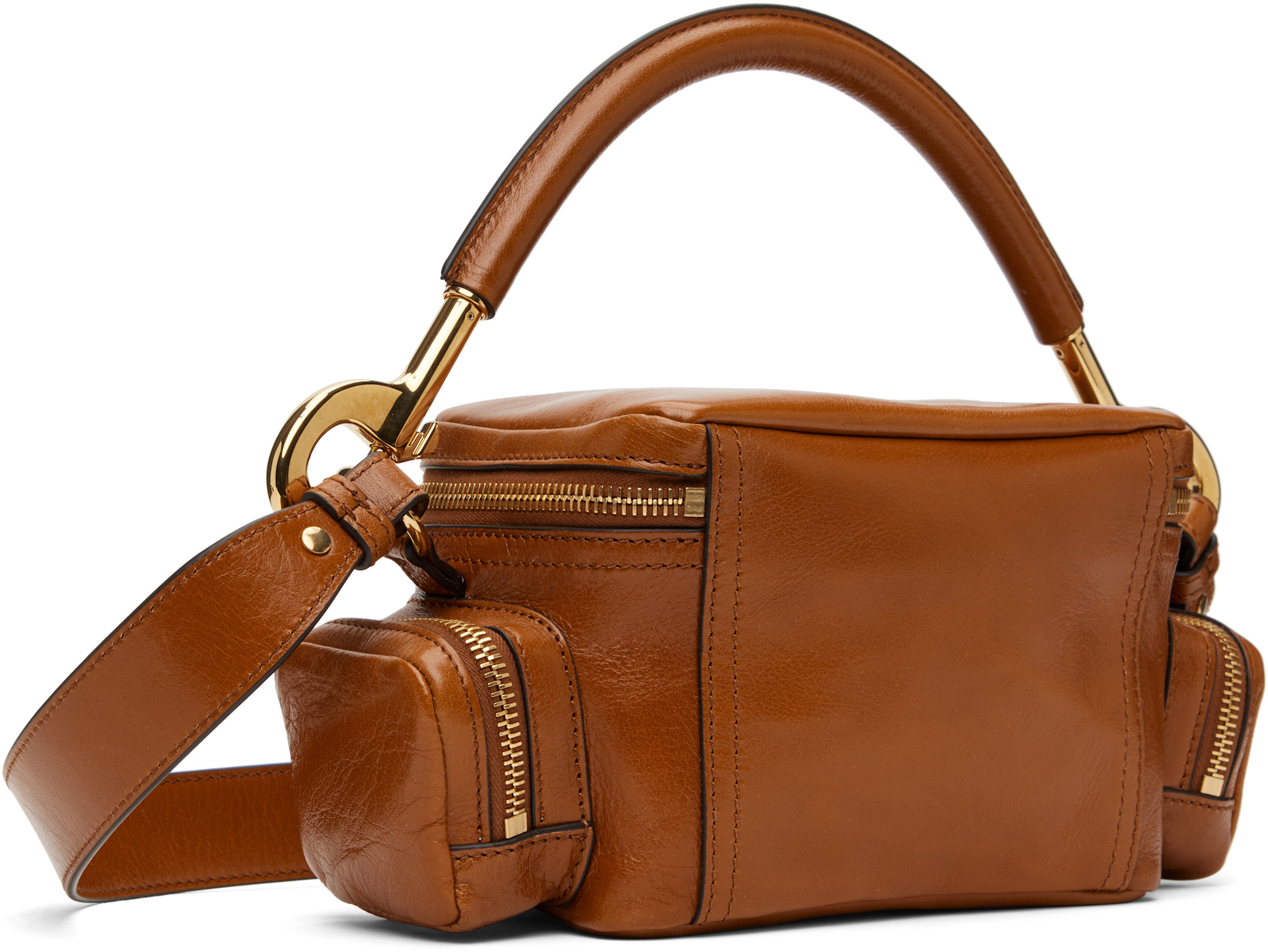 Chloé - Petit sac caméra brun clair