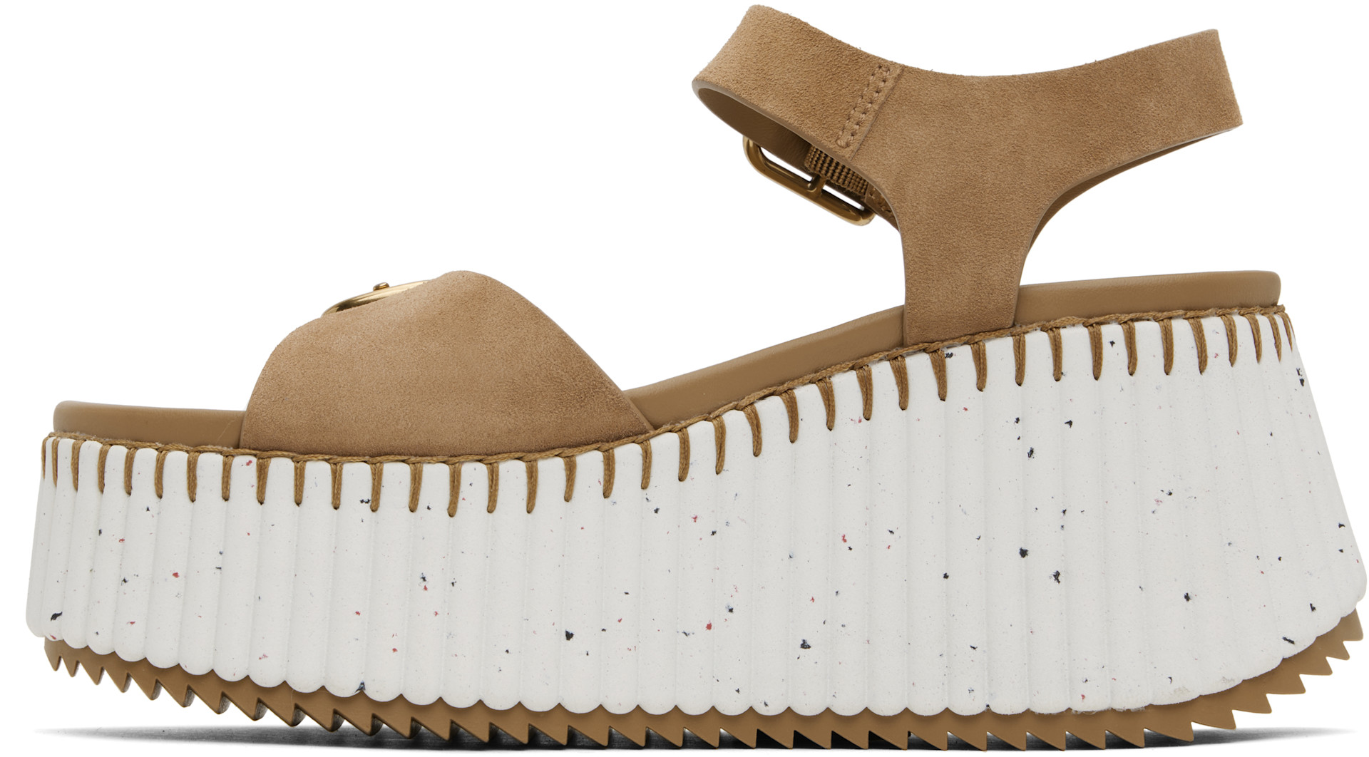 Chloé: ブラウン Nama サンダル | SSENSE 日本