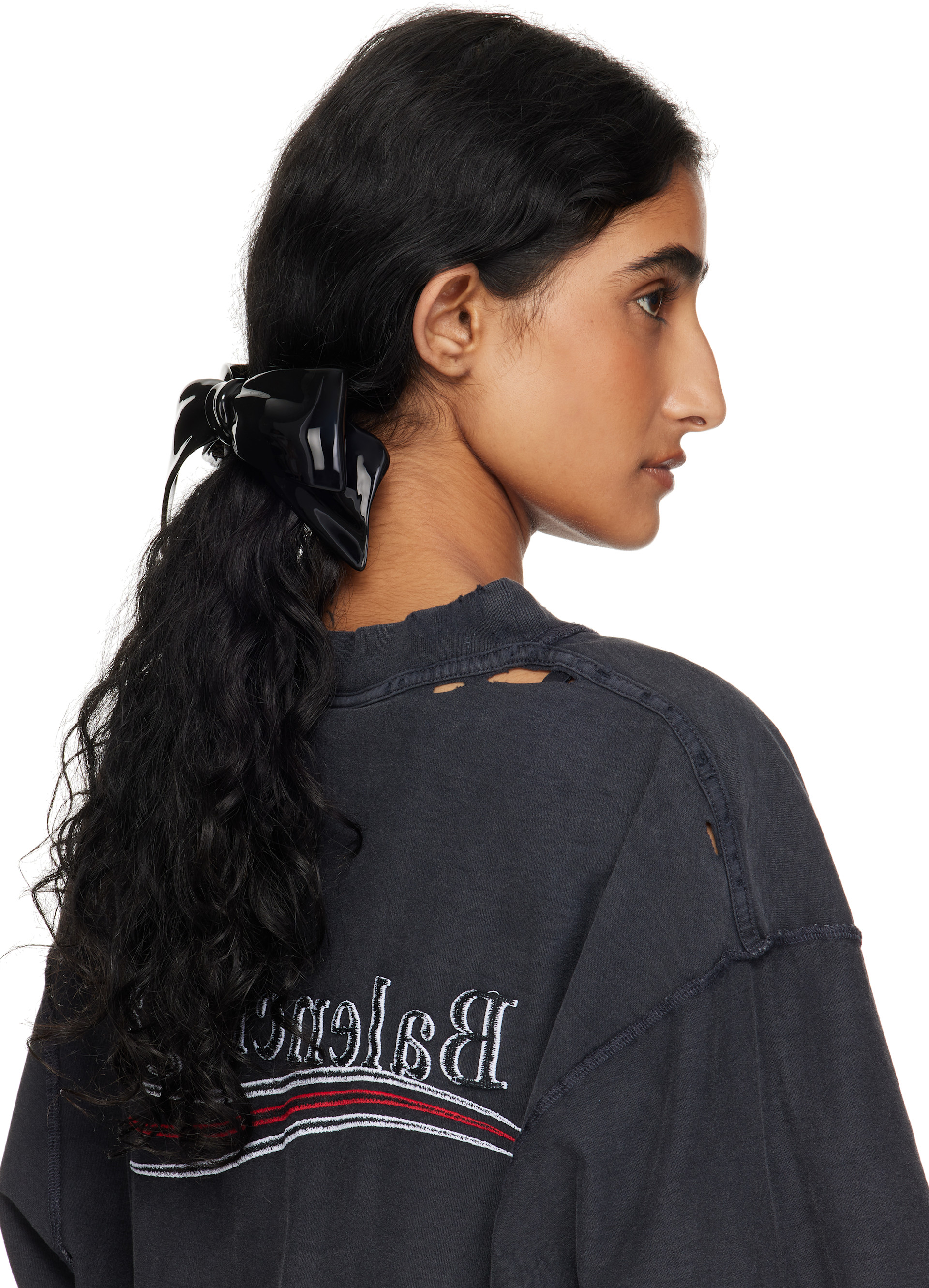 Balenciaga: Black Angie Hair Clip | SSENSE