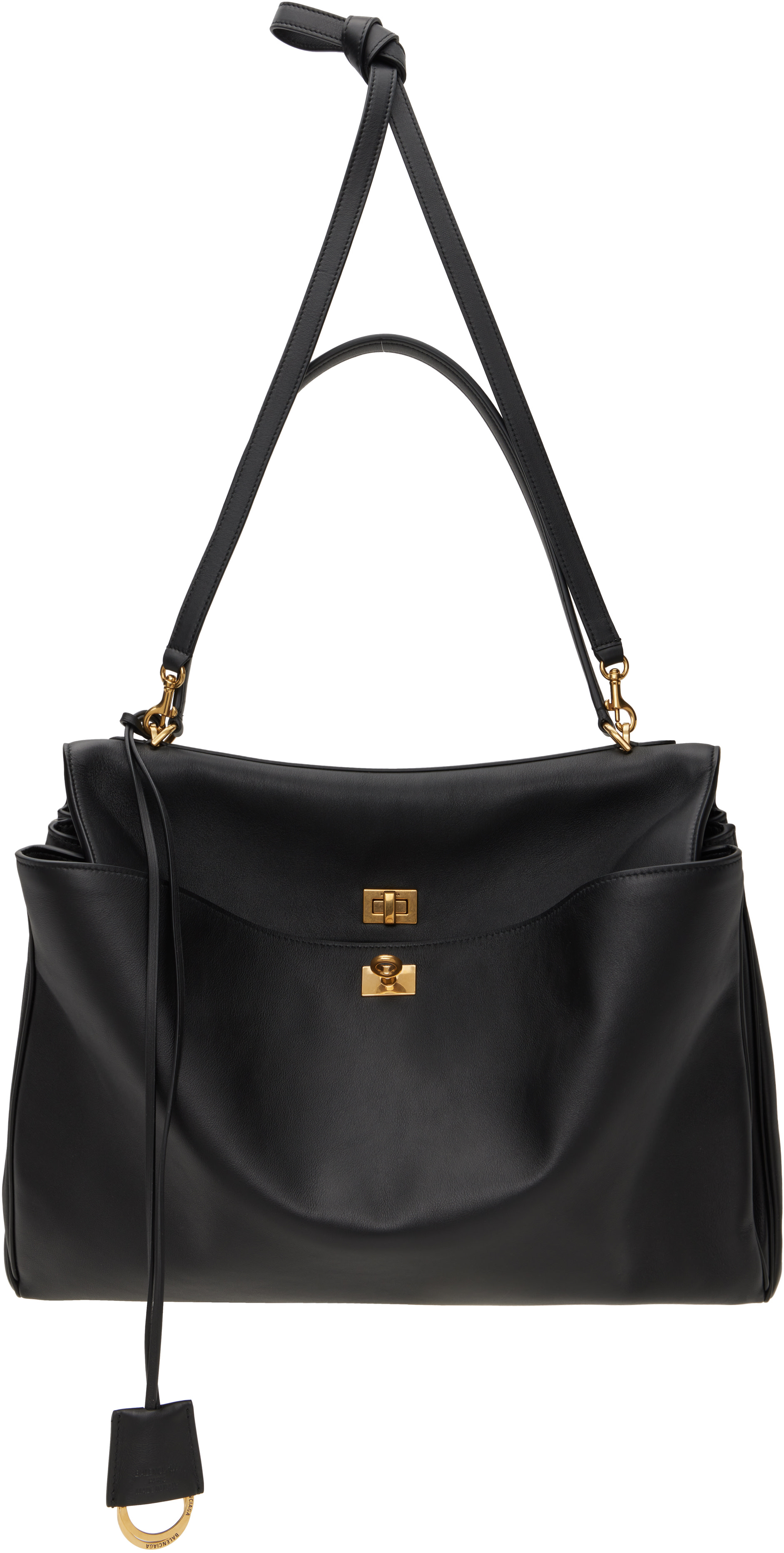 Balenciaga: Black Rodeo Large Bag | SSENSE