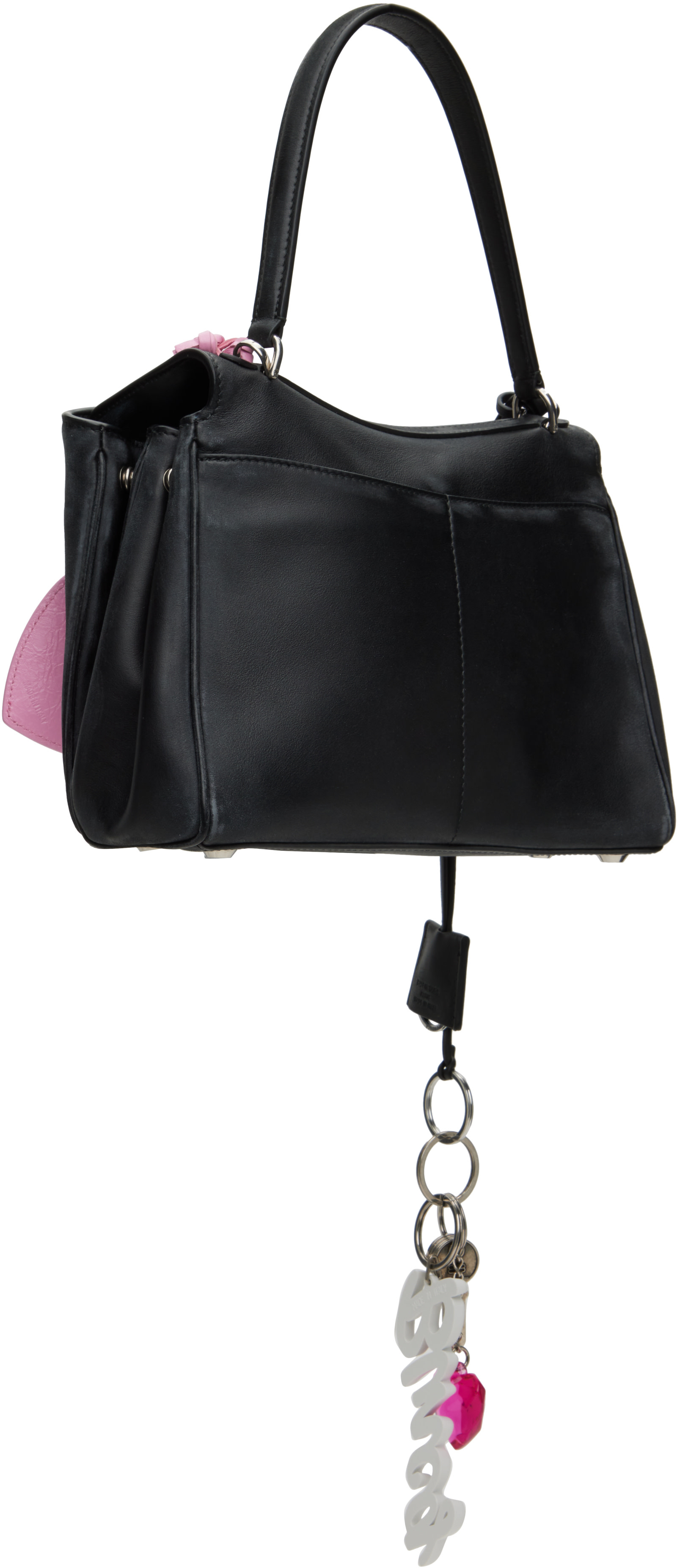 Balenciaga: ブラック スモール Rodeo With One Charm バッグ | SSENSE 
