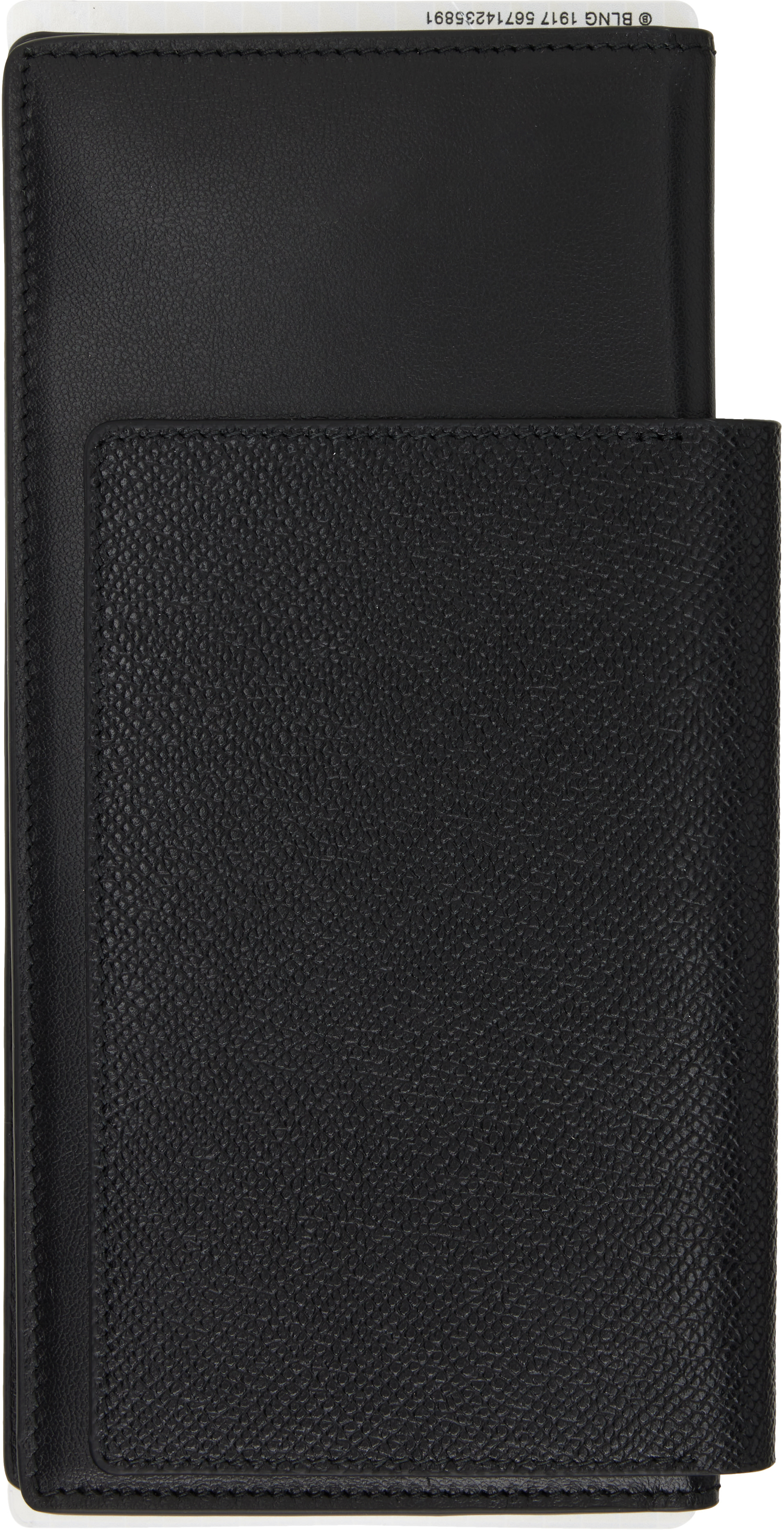 Balenciaga: ブラック Passport 1 Ticket 長財布 | SSENSE 日本