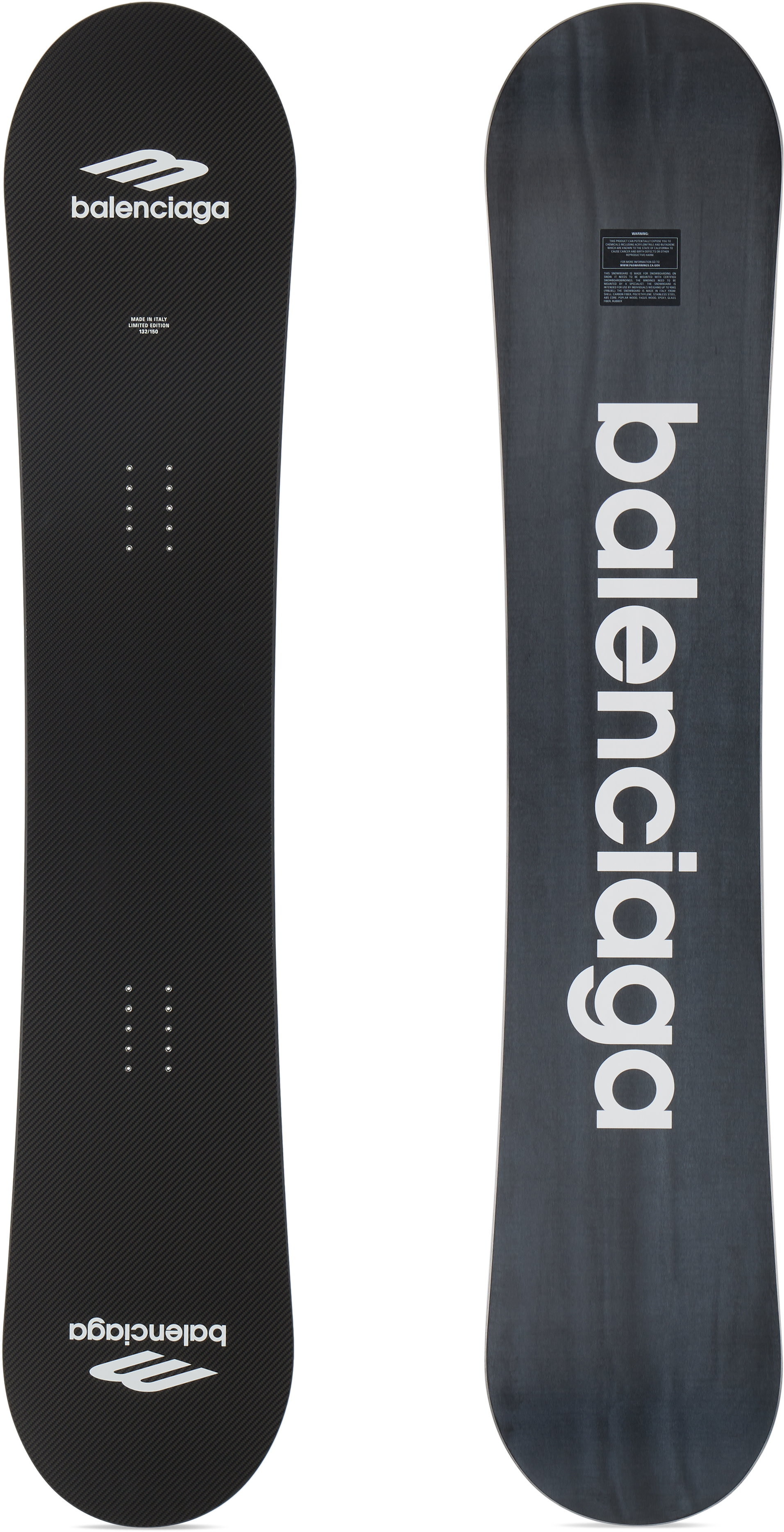 Balenciaga: ブラック 限定エディション スノーボード板 | SSENSE 日本