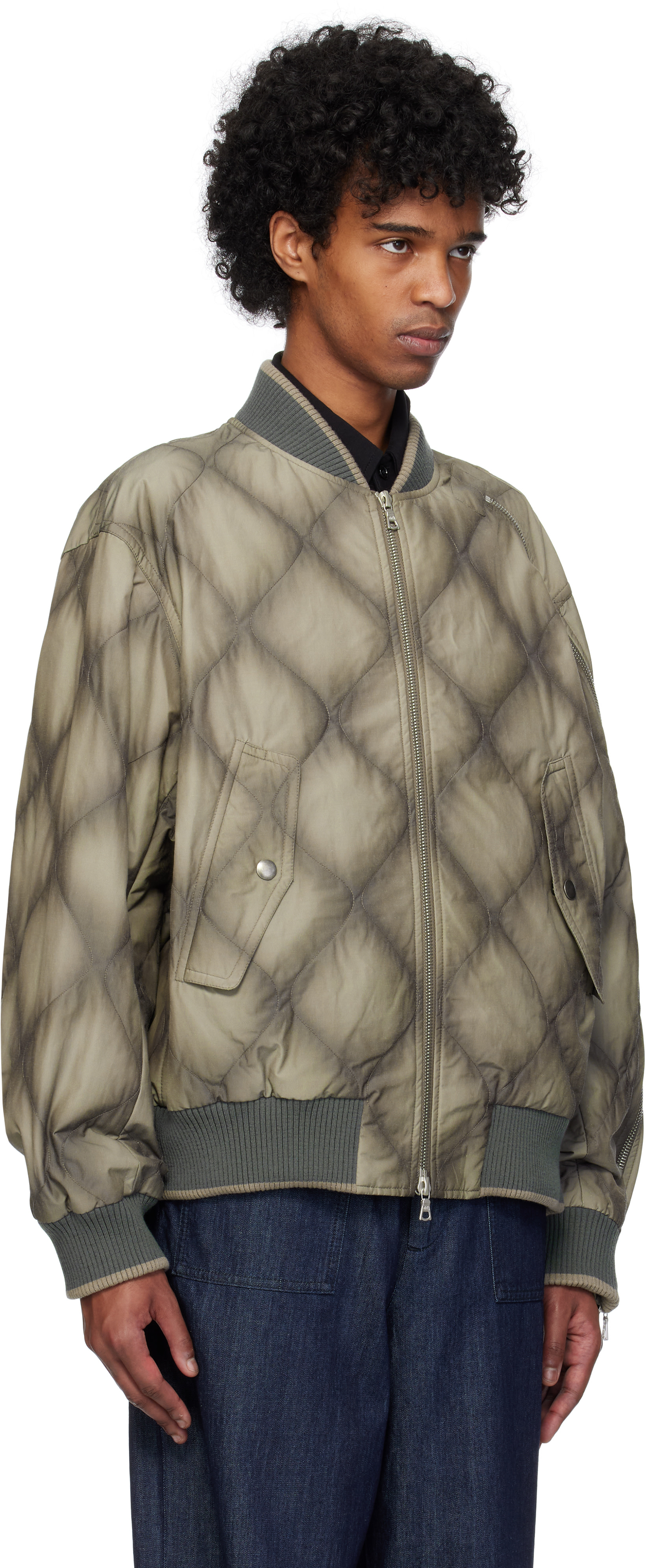 Dries Van Noten ボンバージャケット サイズXL DRIES VAN NOTEN | LANVERS LEATHER BOMBER JACKET 革ボンバー (Dries