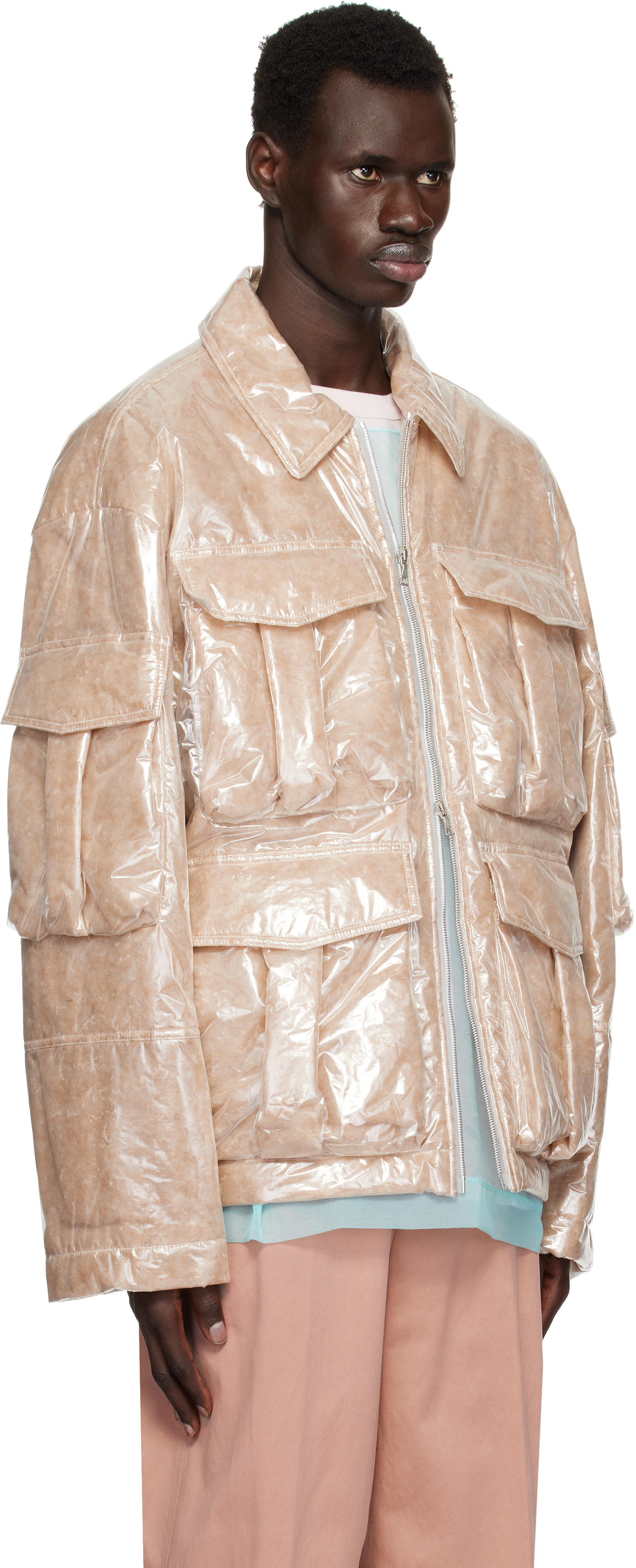 DRIES VAN NOTEN ラメ ダブルジップ ブルゾン Dries Van Noten - Verso Tris M.W Jacket in Dark Brown – SVRN