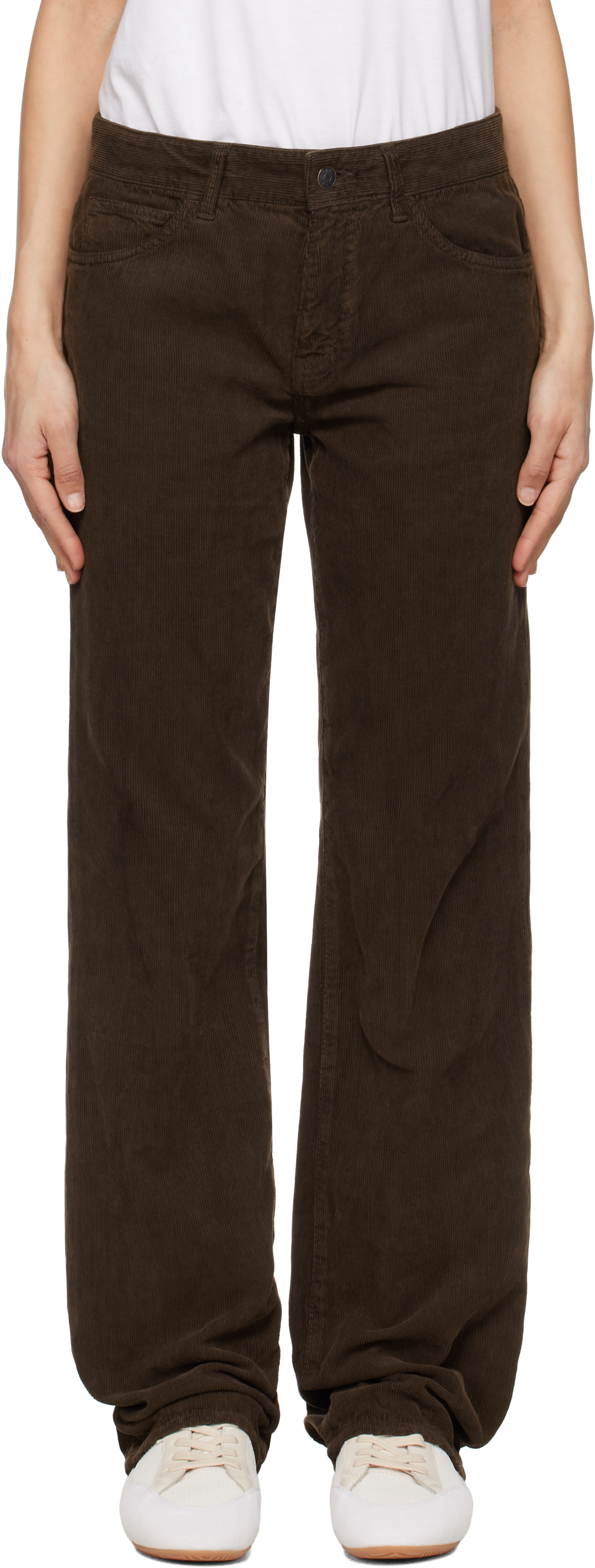The Row - Pantalon Carlyl brun