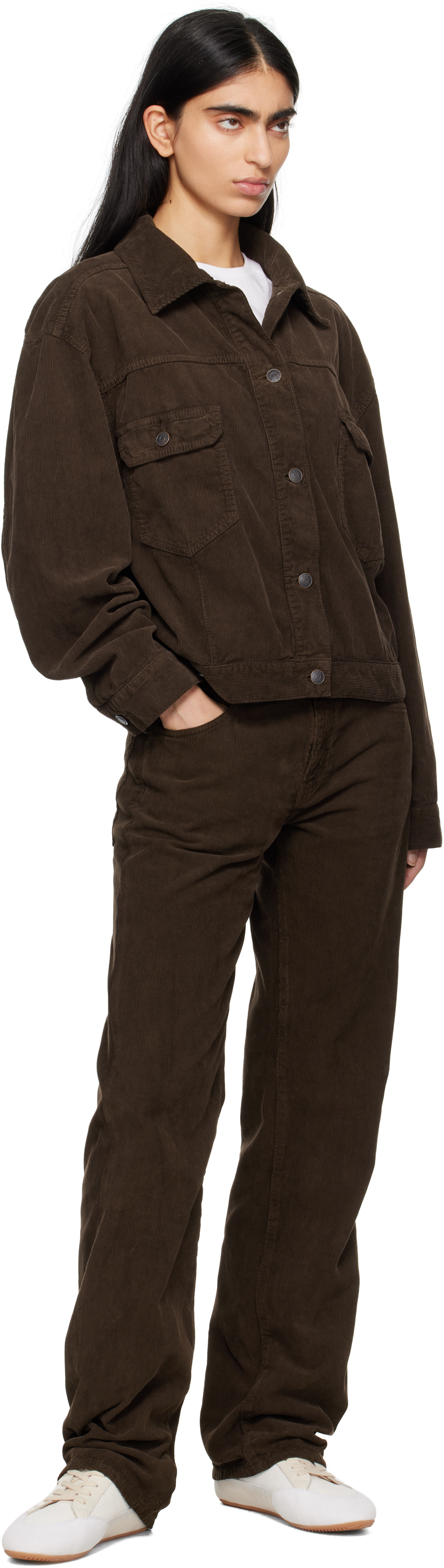 The Row - Pantalon Carlyl brun