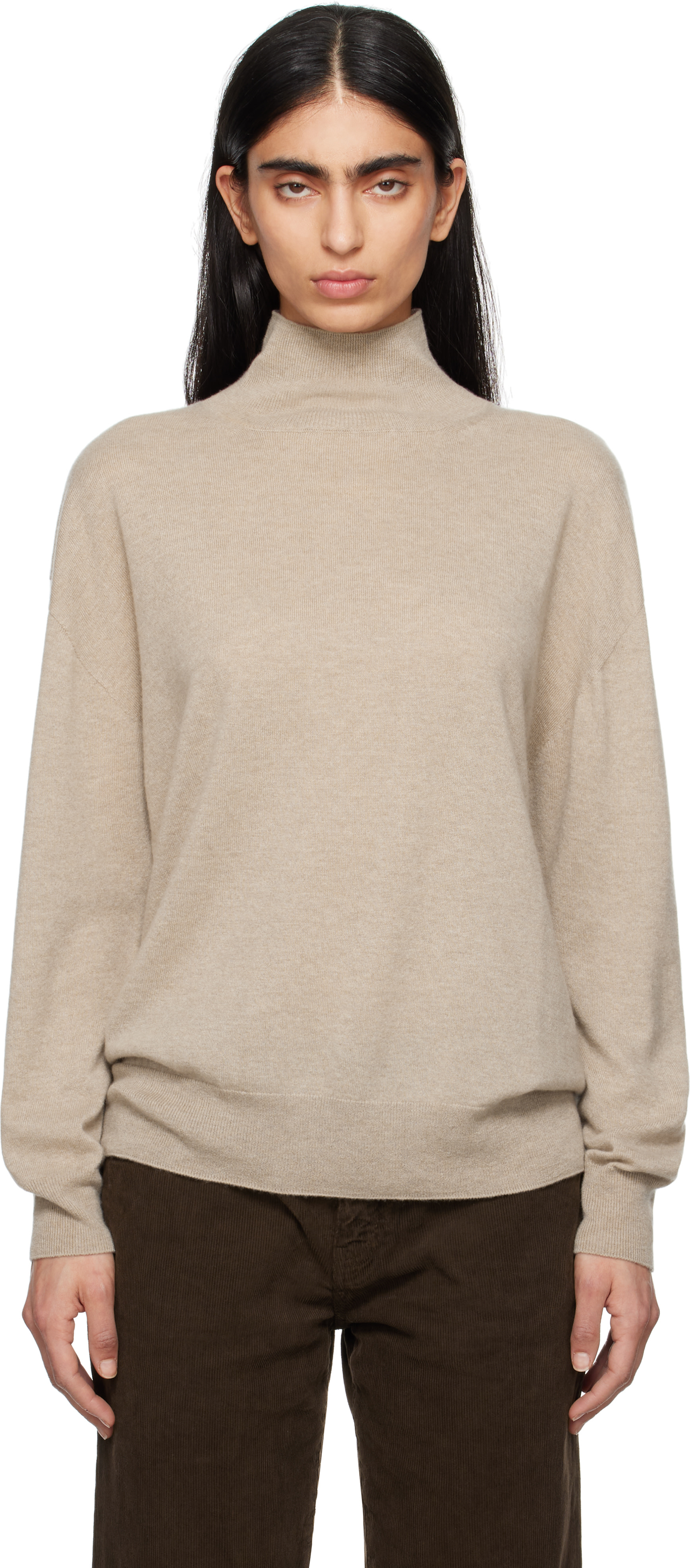 The Row - Col roulé Jabari beige