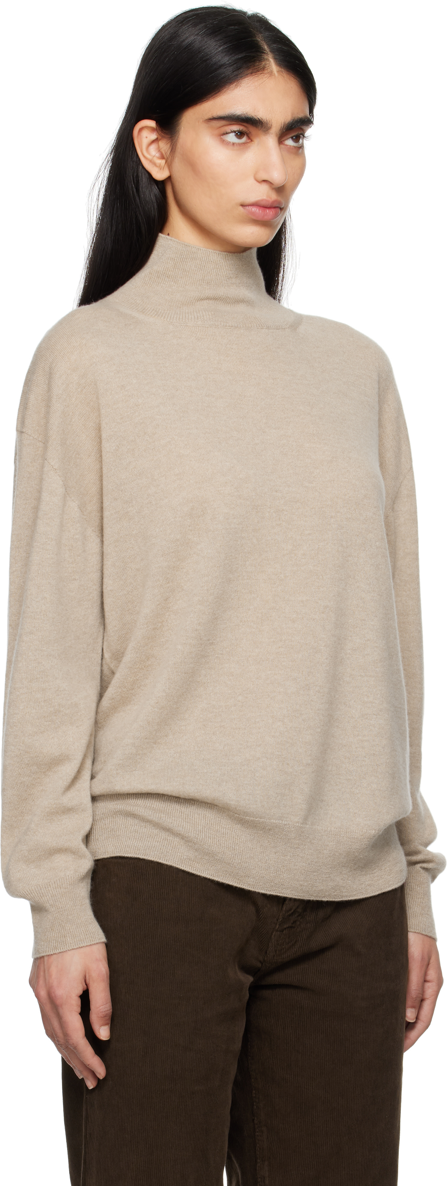 The Row - Col roulé Jabari beige