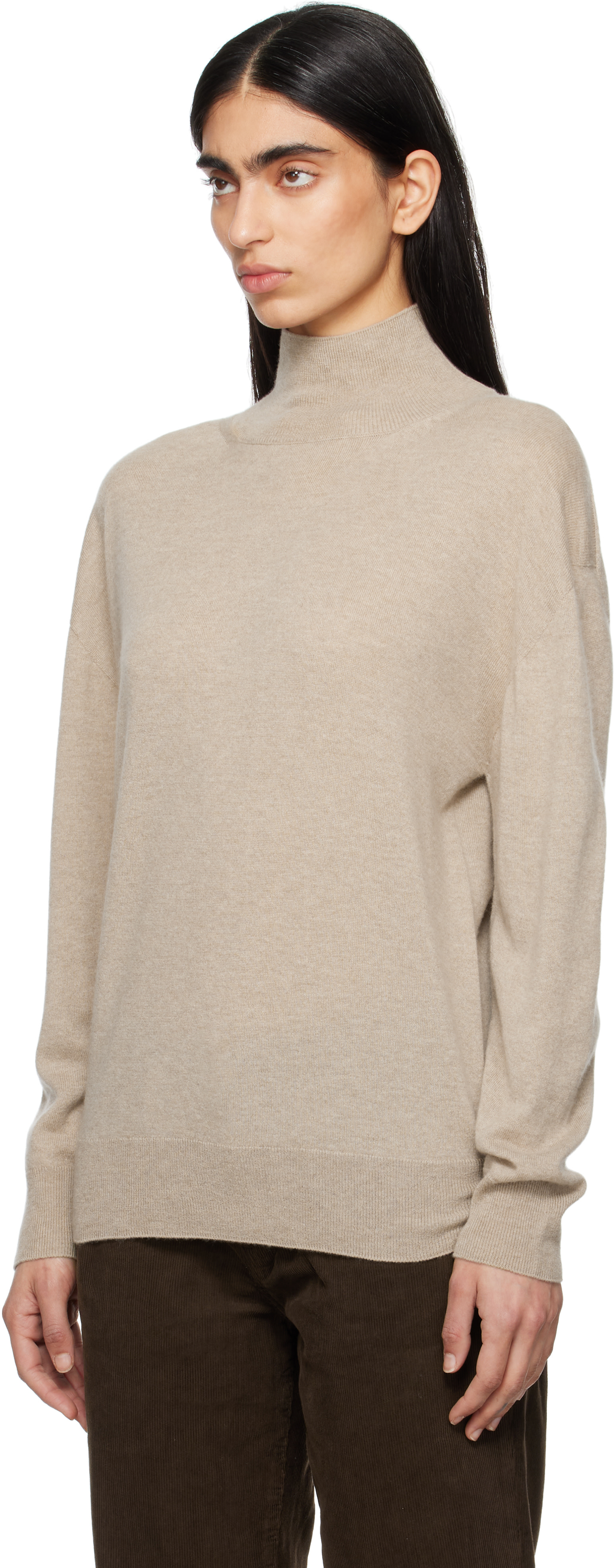 The Row - Col roulé Jabari beige
