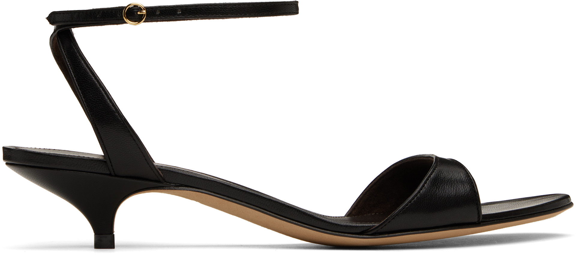 THE ROW ELASTIC KITTEN ヒールサンダル　サイズ37 Ella キトン スリングバックヒール Black – The Row