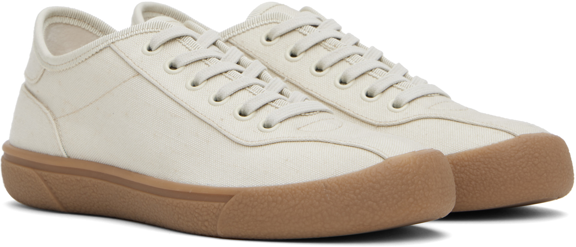 The Row - Baskets beiges en canevas