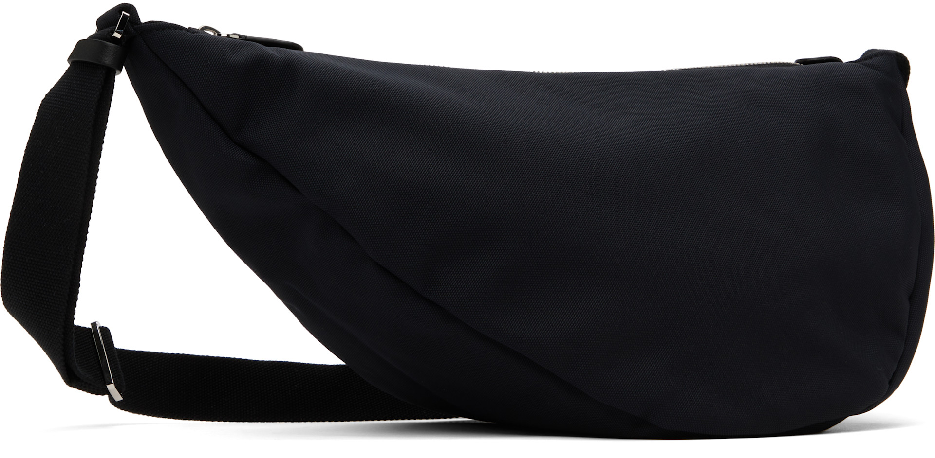 The Row: Black Slouchy Banana Bag | SSENSE Canada