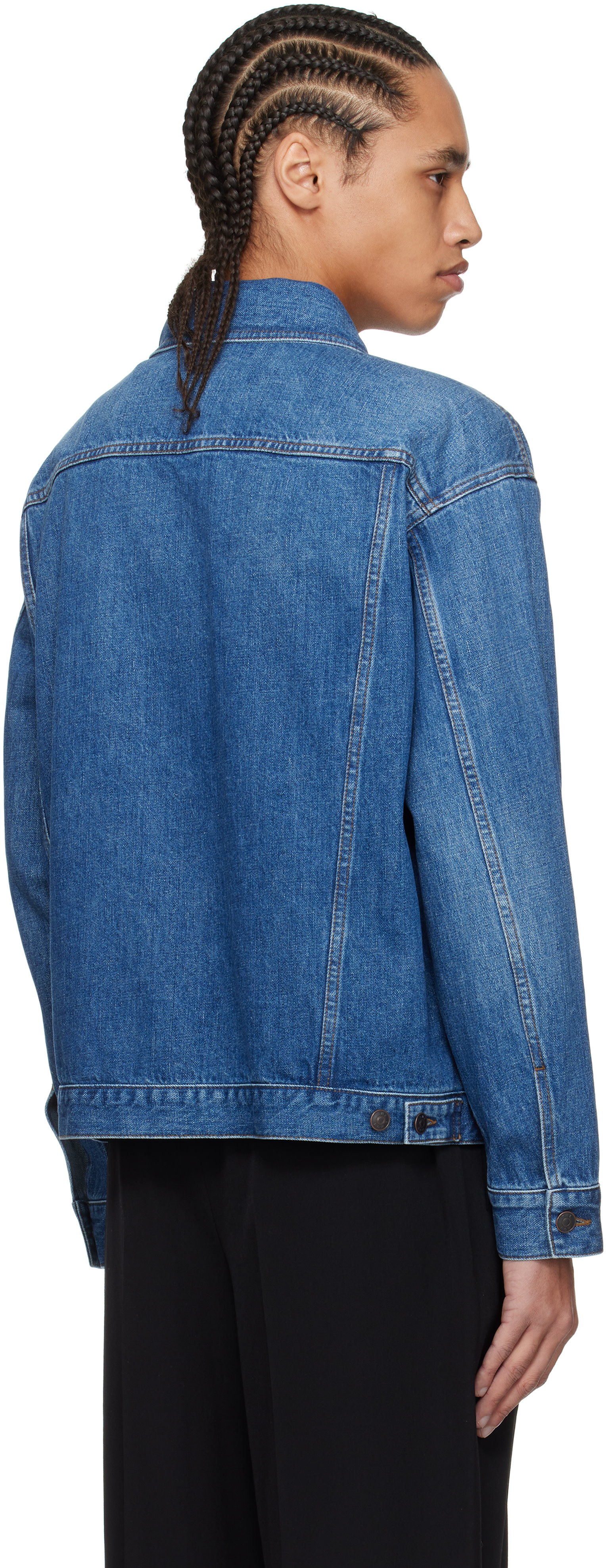 The Row - Blouson Seb bleu en denim