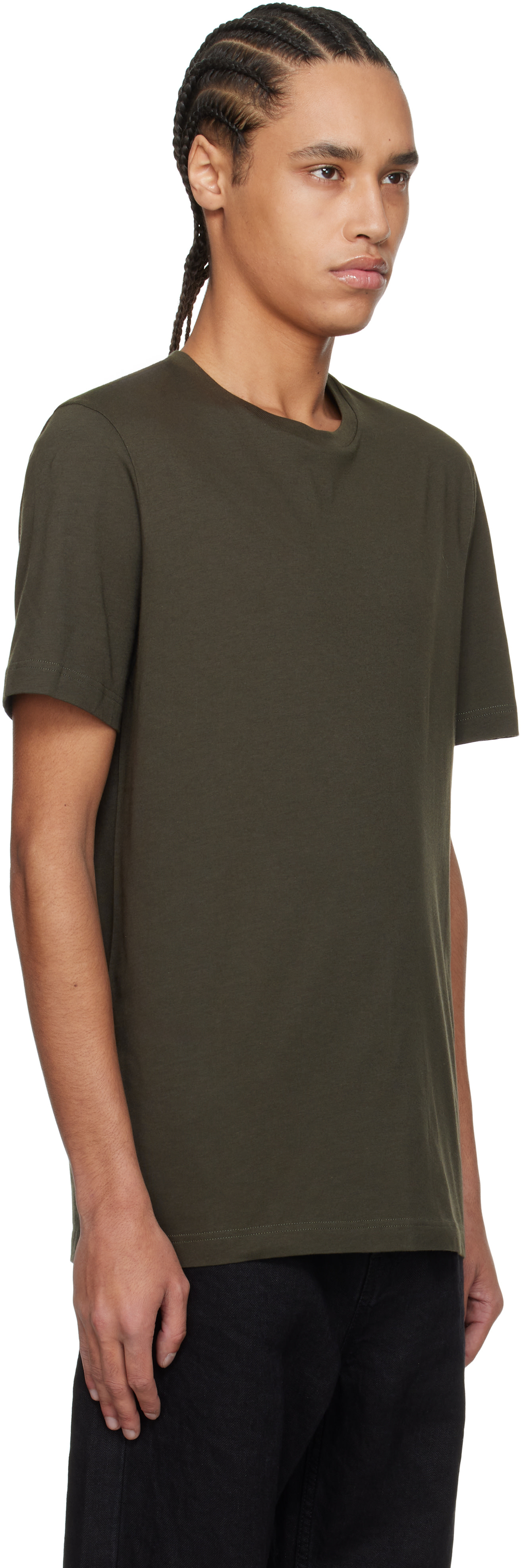 トップス THE ROW Luke T-Shirt The Row: カーキ Luke Tシャツ | SSENSE 日本