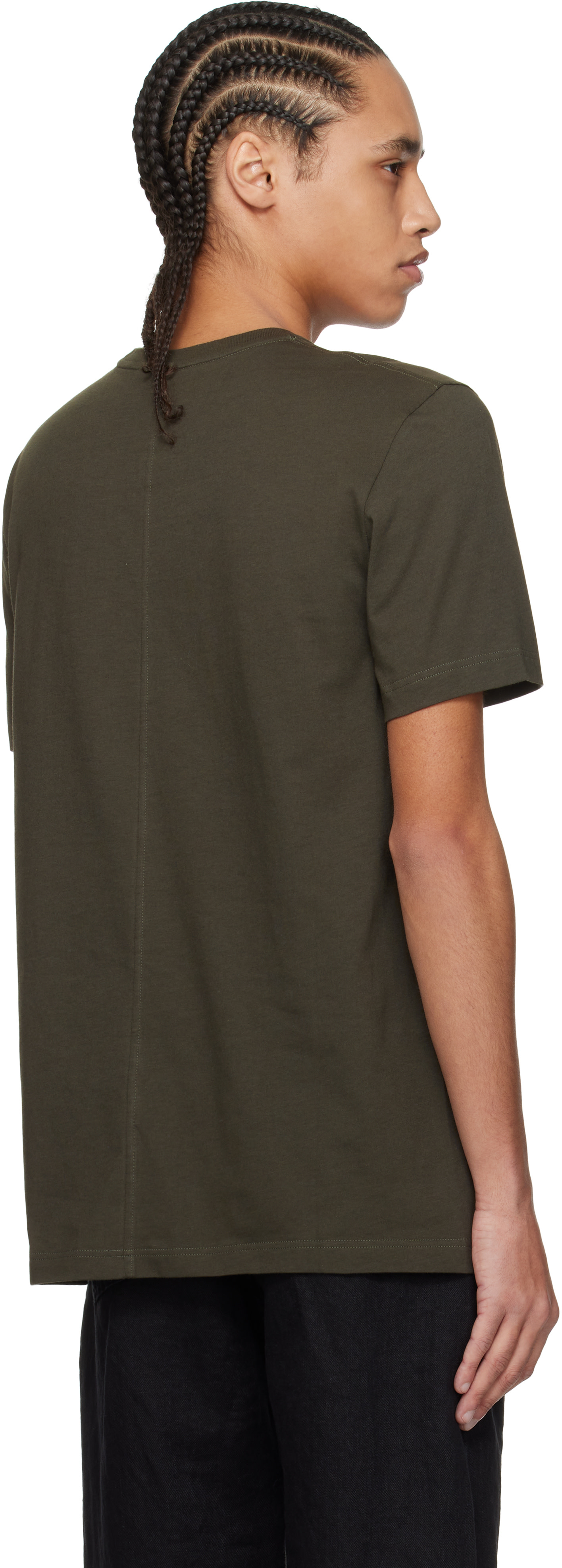 THE ROW オリーブ Tシャツ Mサイズ The Row: カーキ Luke Tシャツ | SSENSE 日本