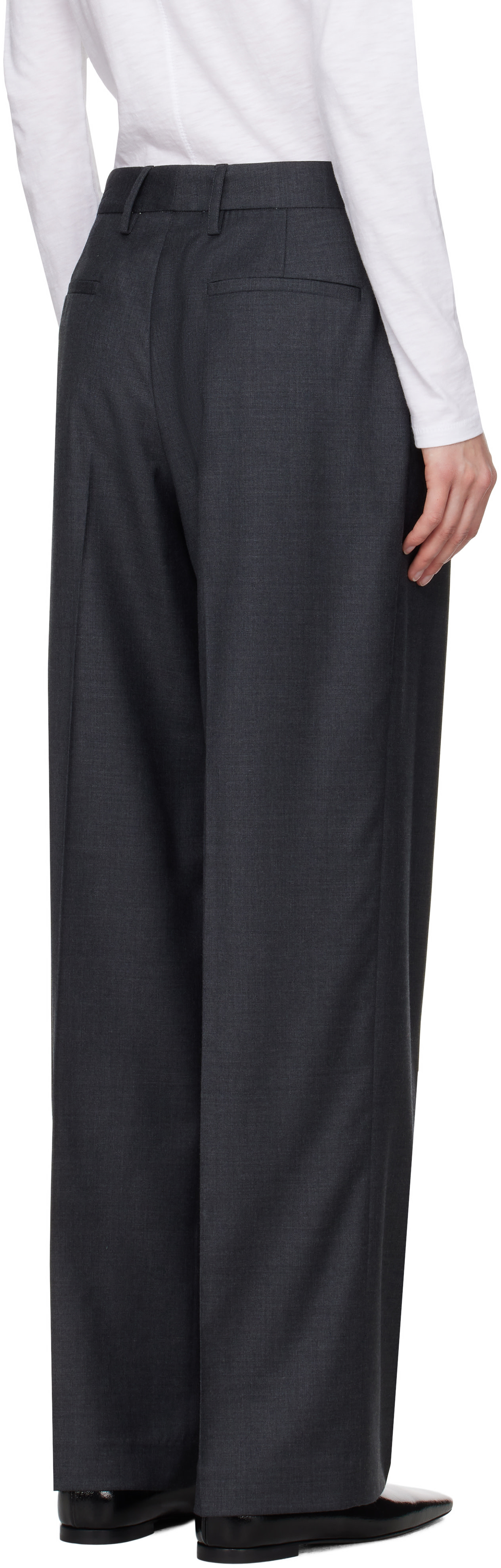 Co - Pantalon gris à taille basse