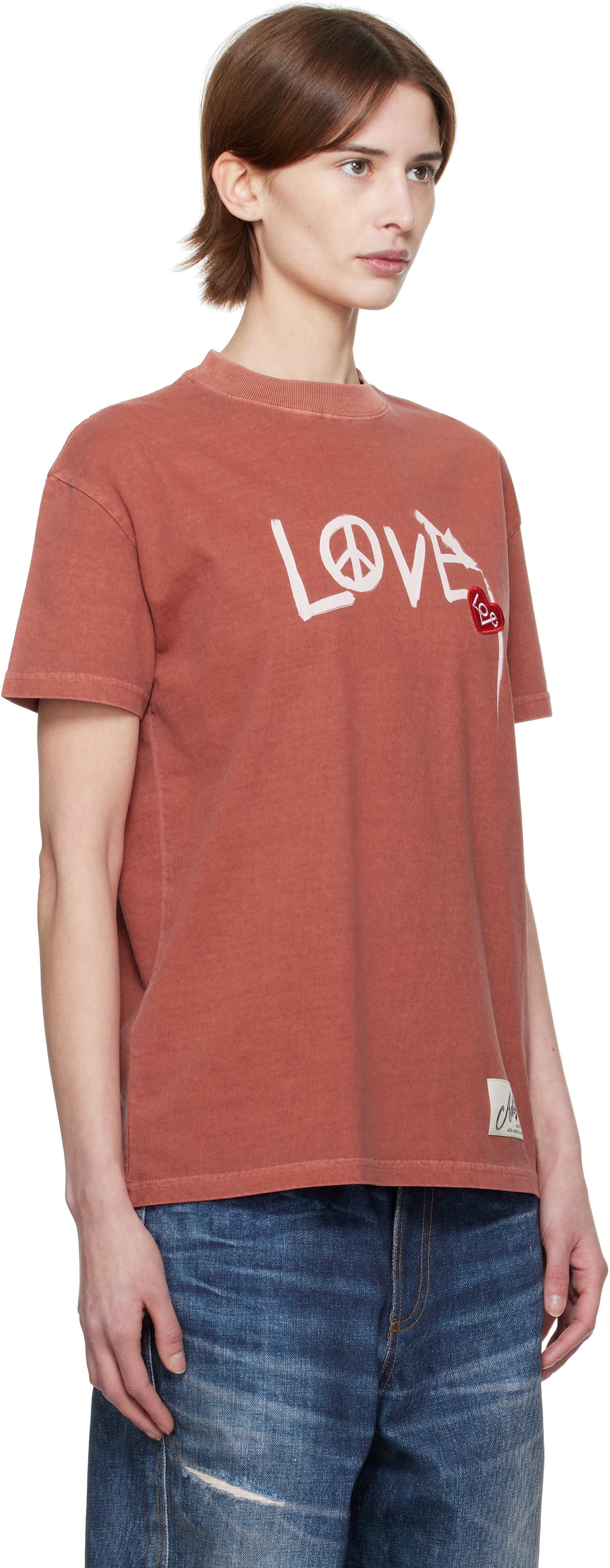 Andersson Bell - T-shirt 'Love' rouge