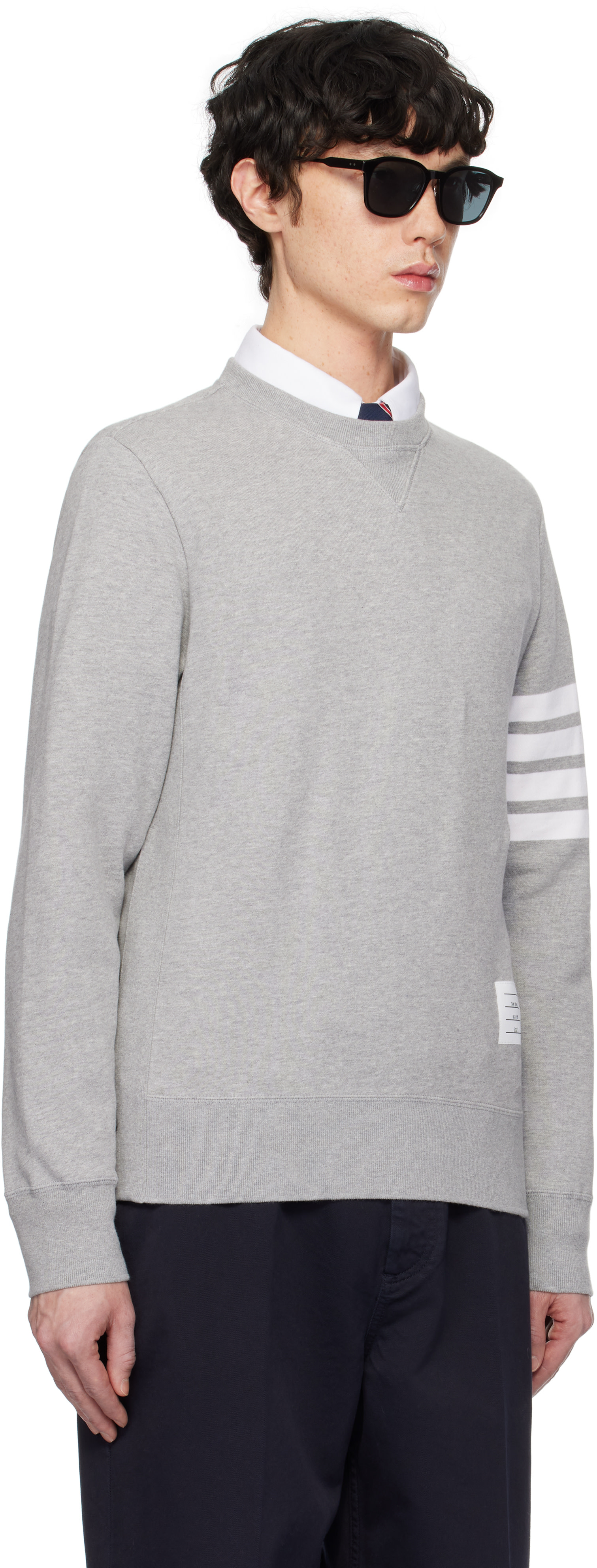 Thom Browne - グレー 4-Bar クラシック ループバック スウェットシャツ