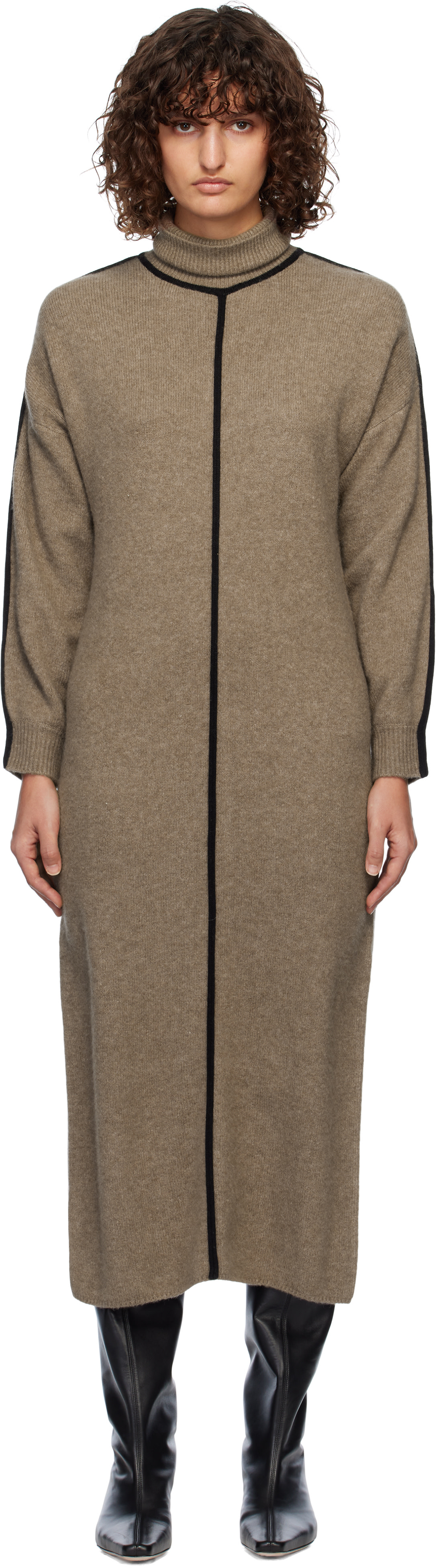 Staud - Robe midi Apres brune