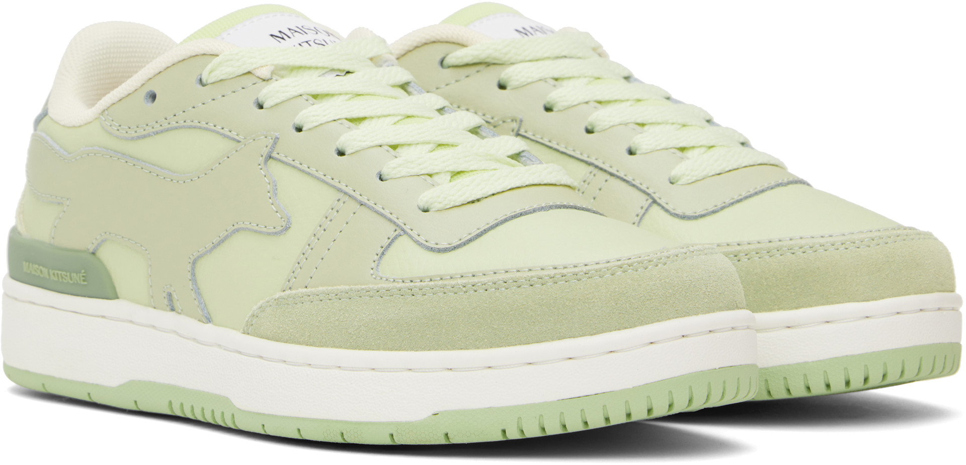Maison Kitsuné - Baskets Chiru vertes