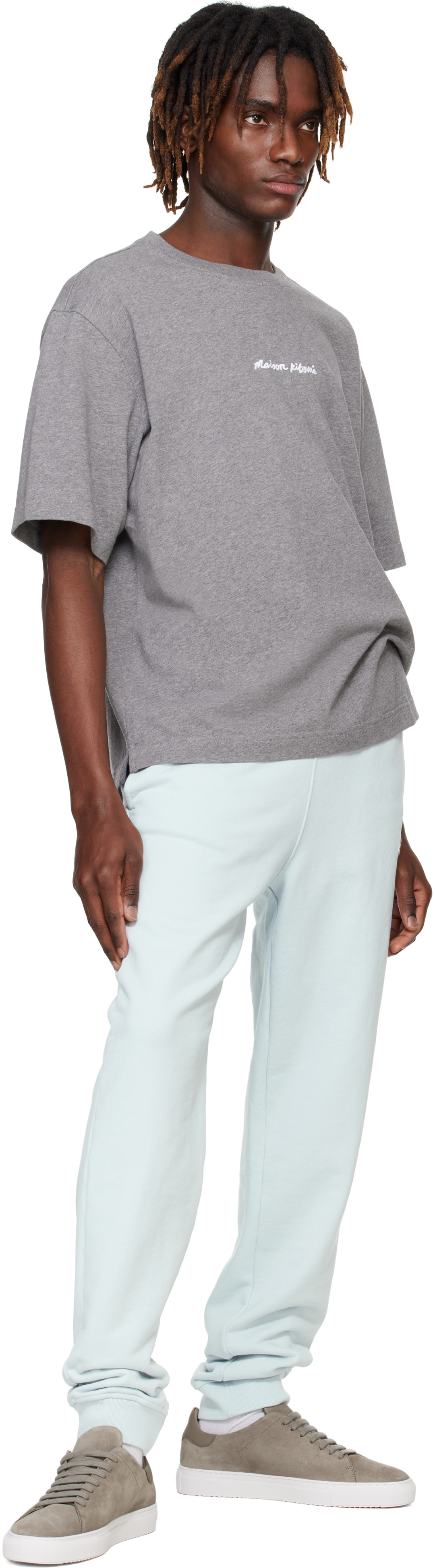Maison Kitsuné - Blue Fox Head Patch Regular Sweatpants