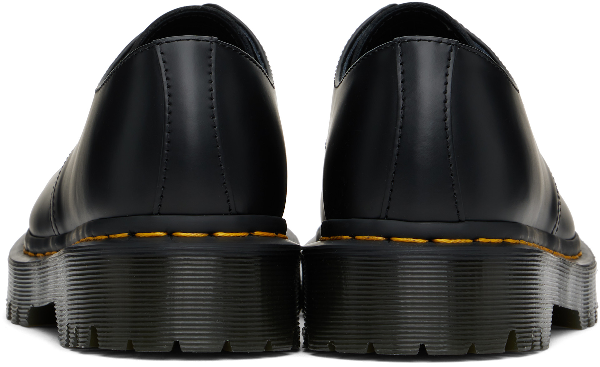 Dr. Martens: Black 1461 Bex Smooth Leather Derbys | SSENSE