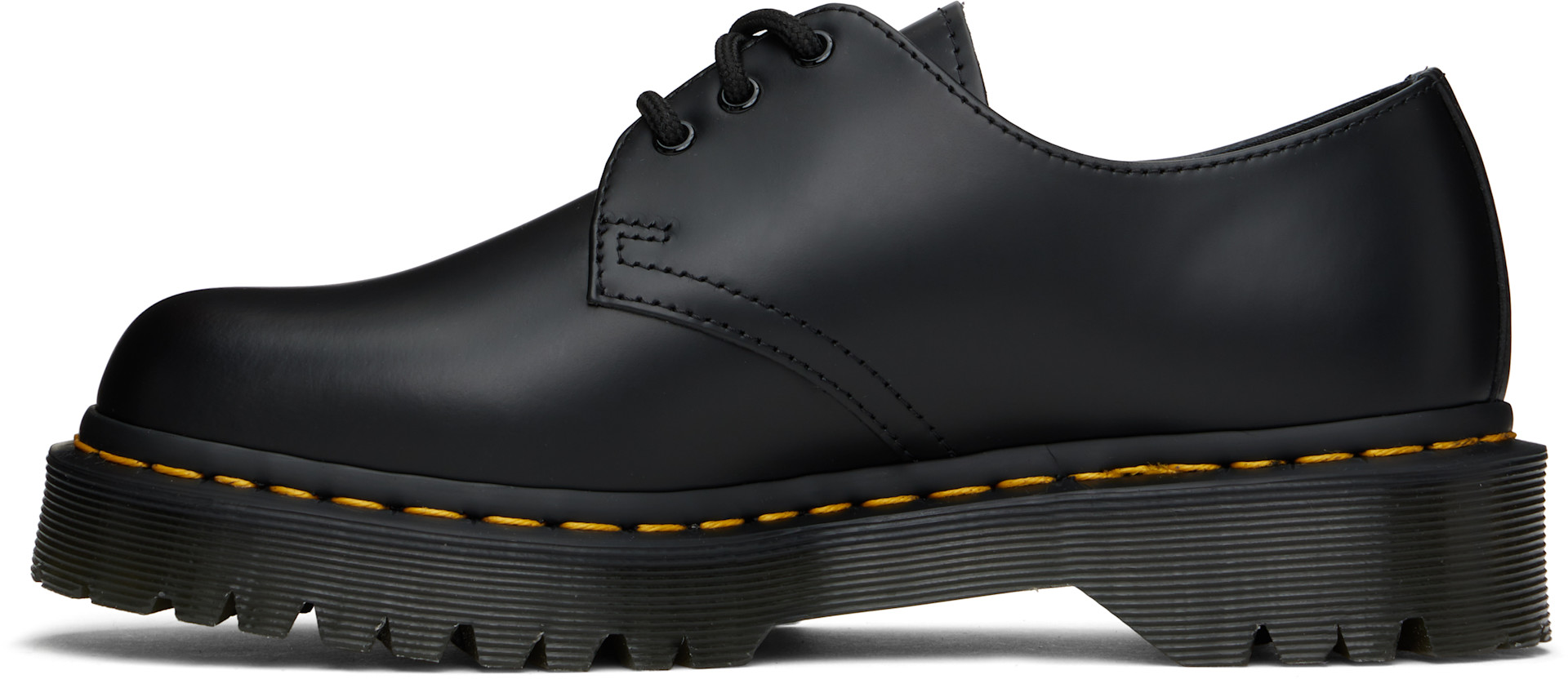 Dr. Martens: Black 1461 Bex Smooth Leather Derbys | SSENSE