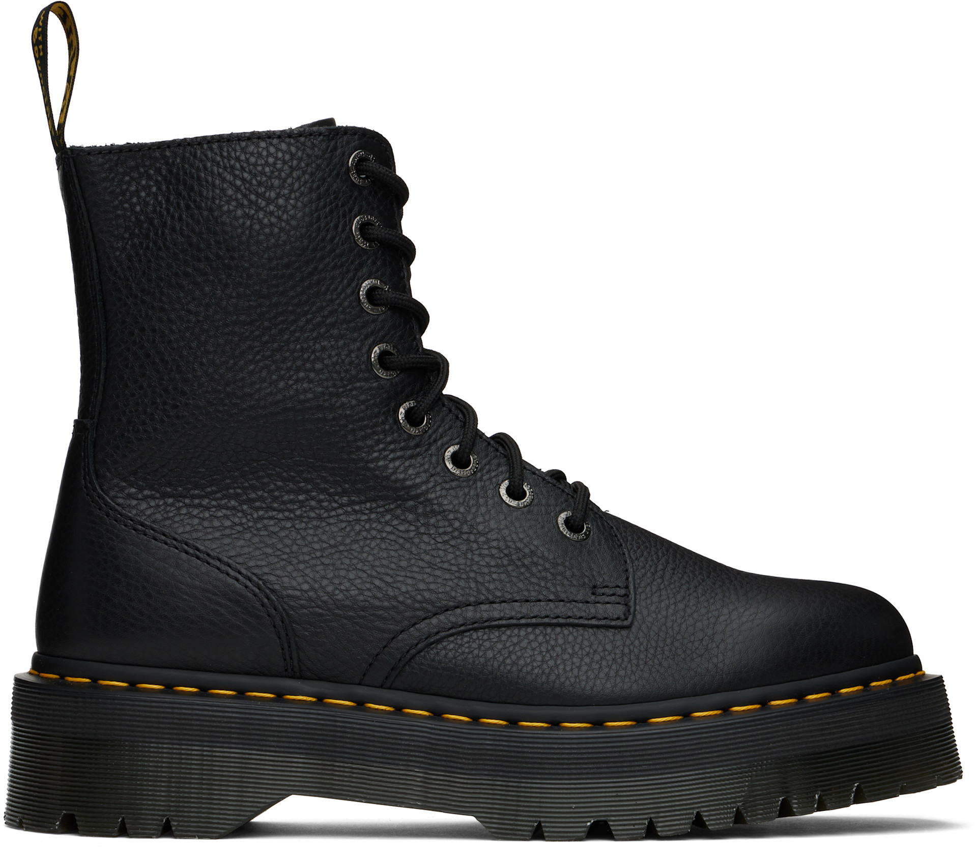 Dr. Martens - 블랙 제이든 피사 가죽 부츠