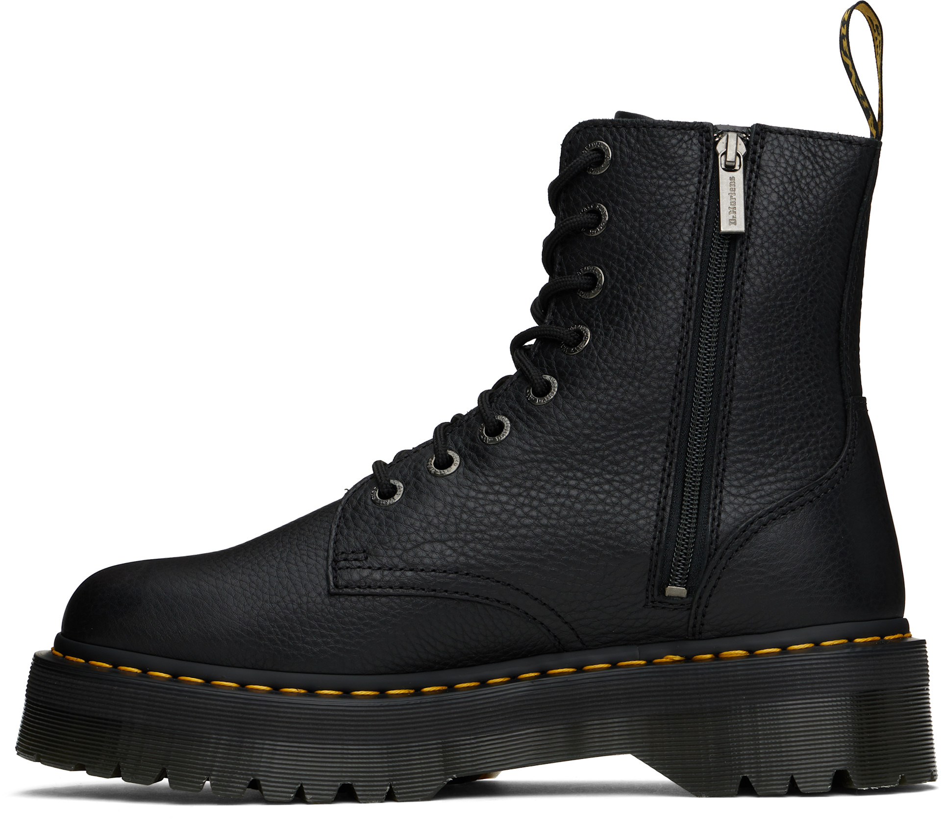 Dr. Martens - 블랙 제이든 피사 가죽 부츠