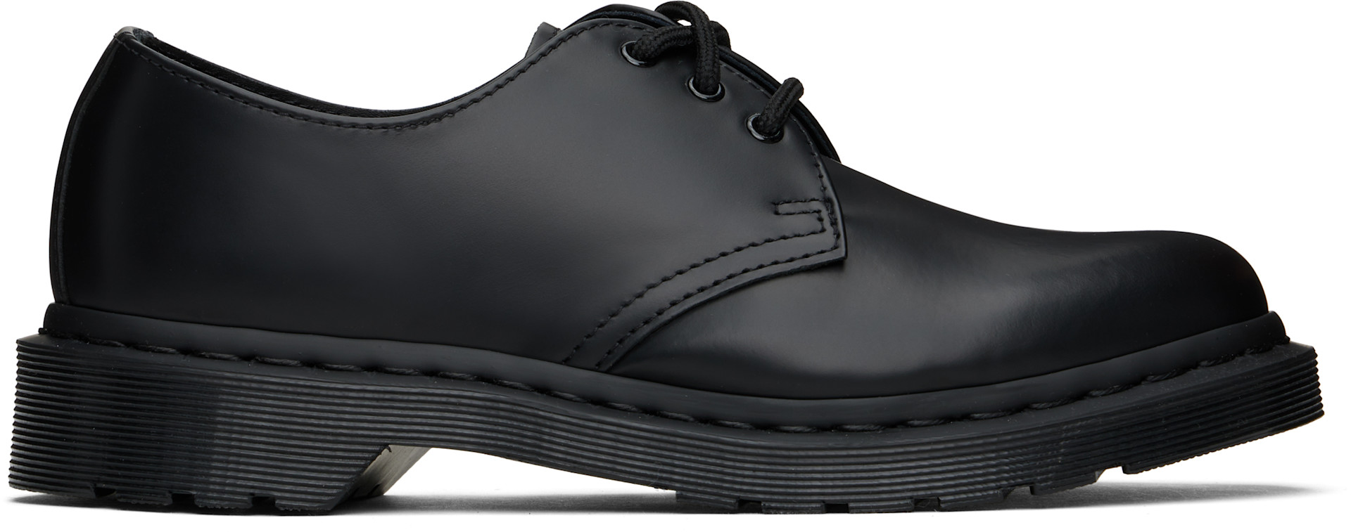 Dr. Martens: ブラック 1461 Mono スムースレザー ダービー | SSENSE 日本