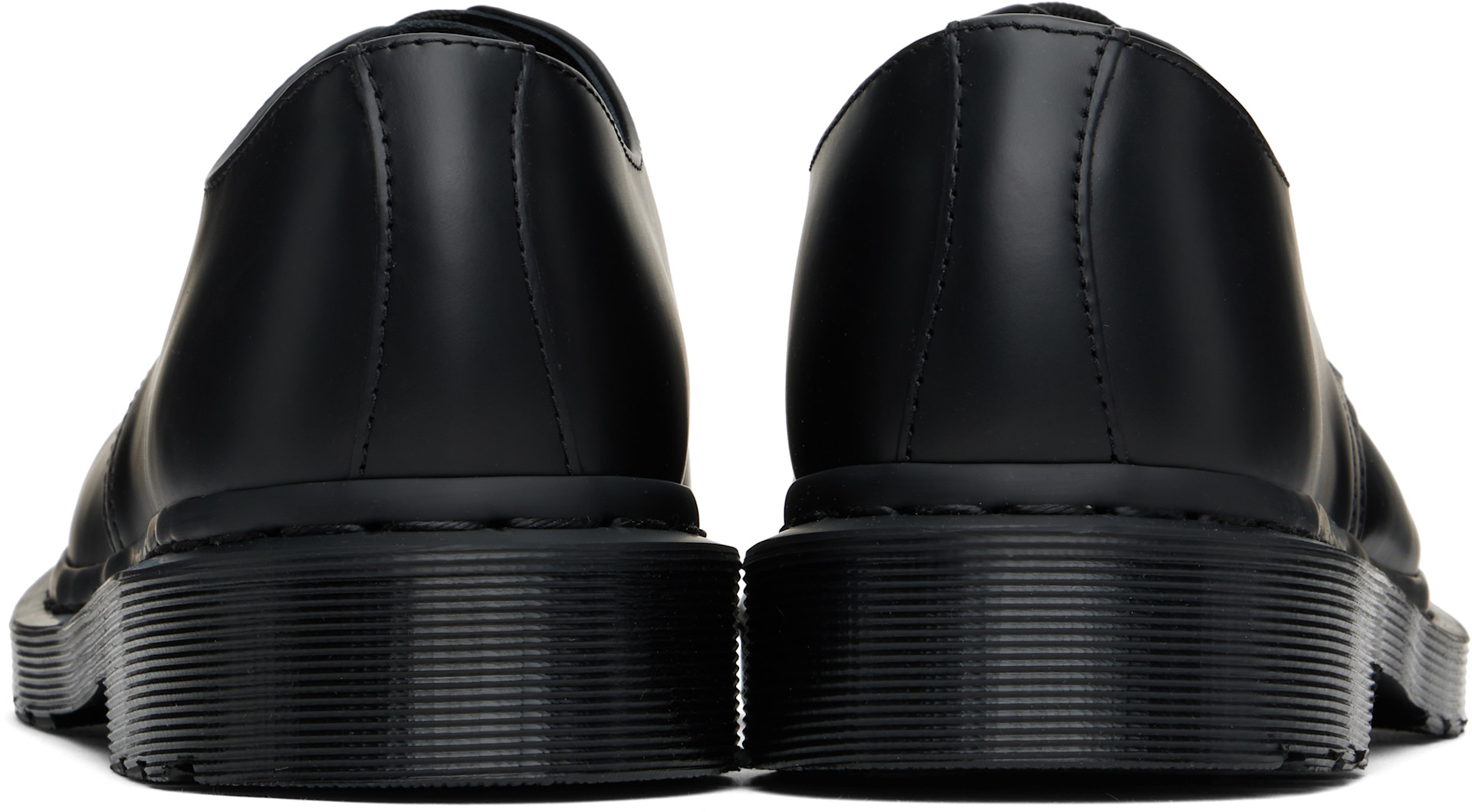 Dr. Martens: Black 1461 Mono Smooth Leather Derbys | SSENSE Dr. Martens: Black 1461 Mono Smooth Leather Derbys | SSENSE