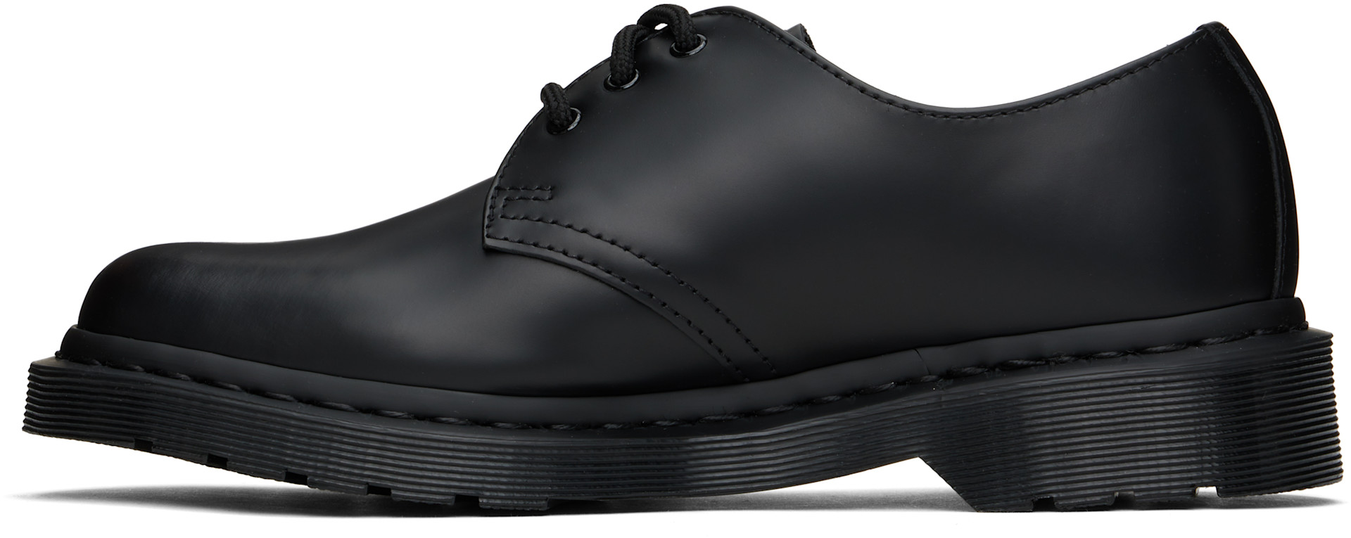 Dr. Martens: ブラック 1461 Mono スムースレザー ダービー | SSENSE 日本