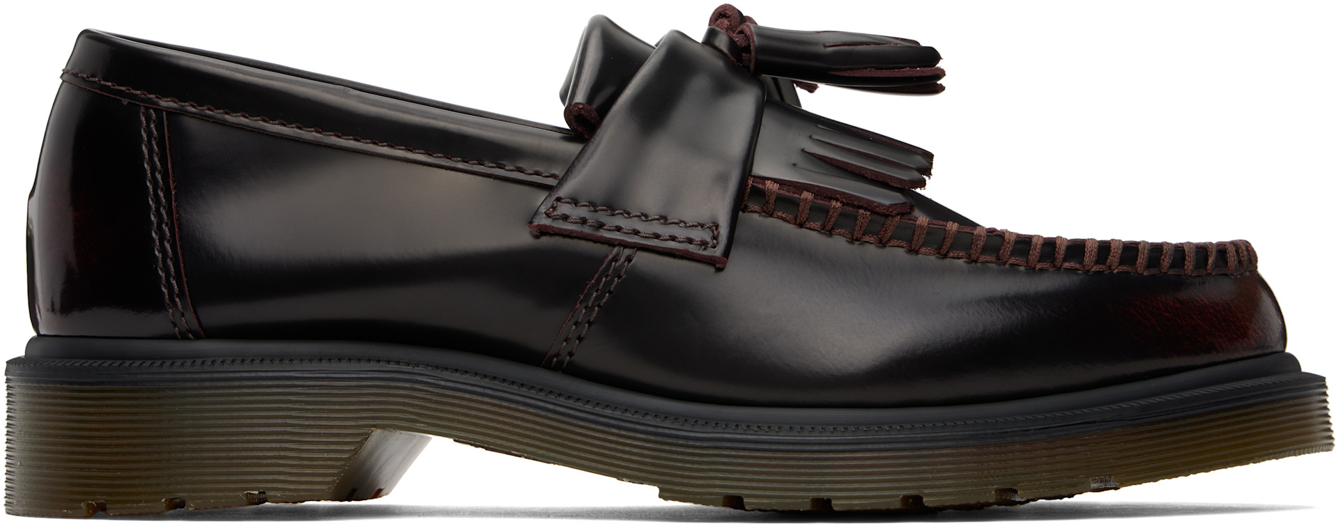 Dr. Martens: バーガンディ Adrian Arcadia レザー タッセルローファー
