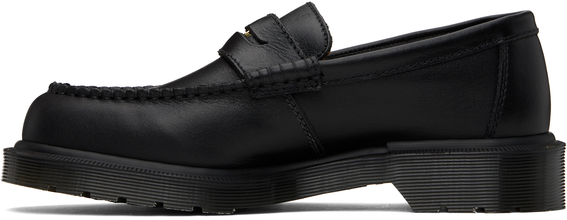 Dr. Martens: ブラック Penton レザー ローファー | SSENSE 日本