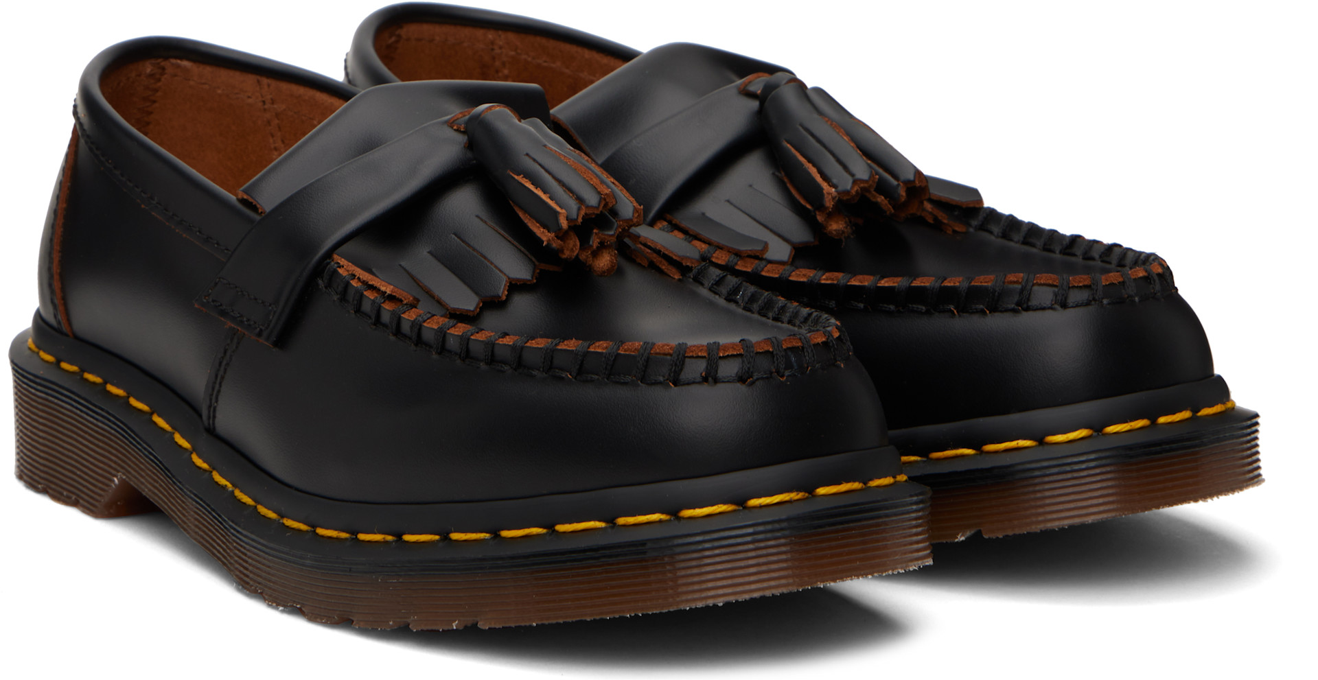 Dr. Martens: ブラック Adrian Made in England Quilon レザー