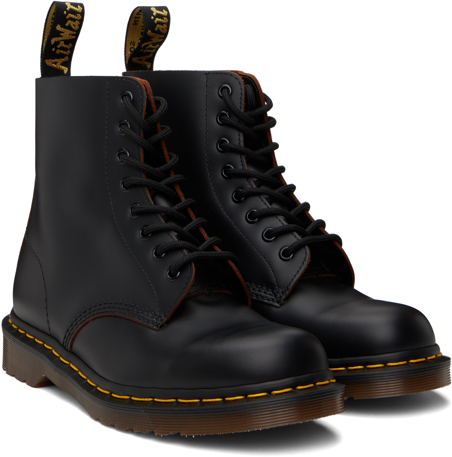 Dr. Martens: Black 1460 Vintage Made in England Boots | SSENSE