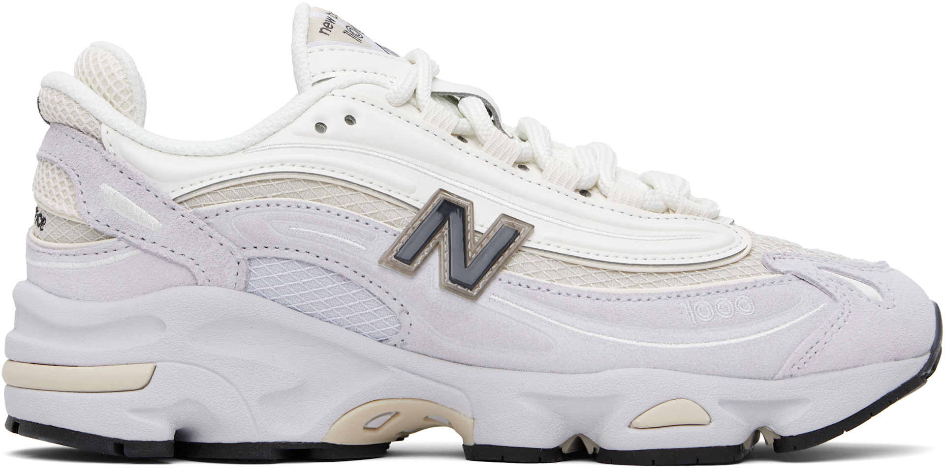 New Balance - Baskets 1000 blanc cassé et gris