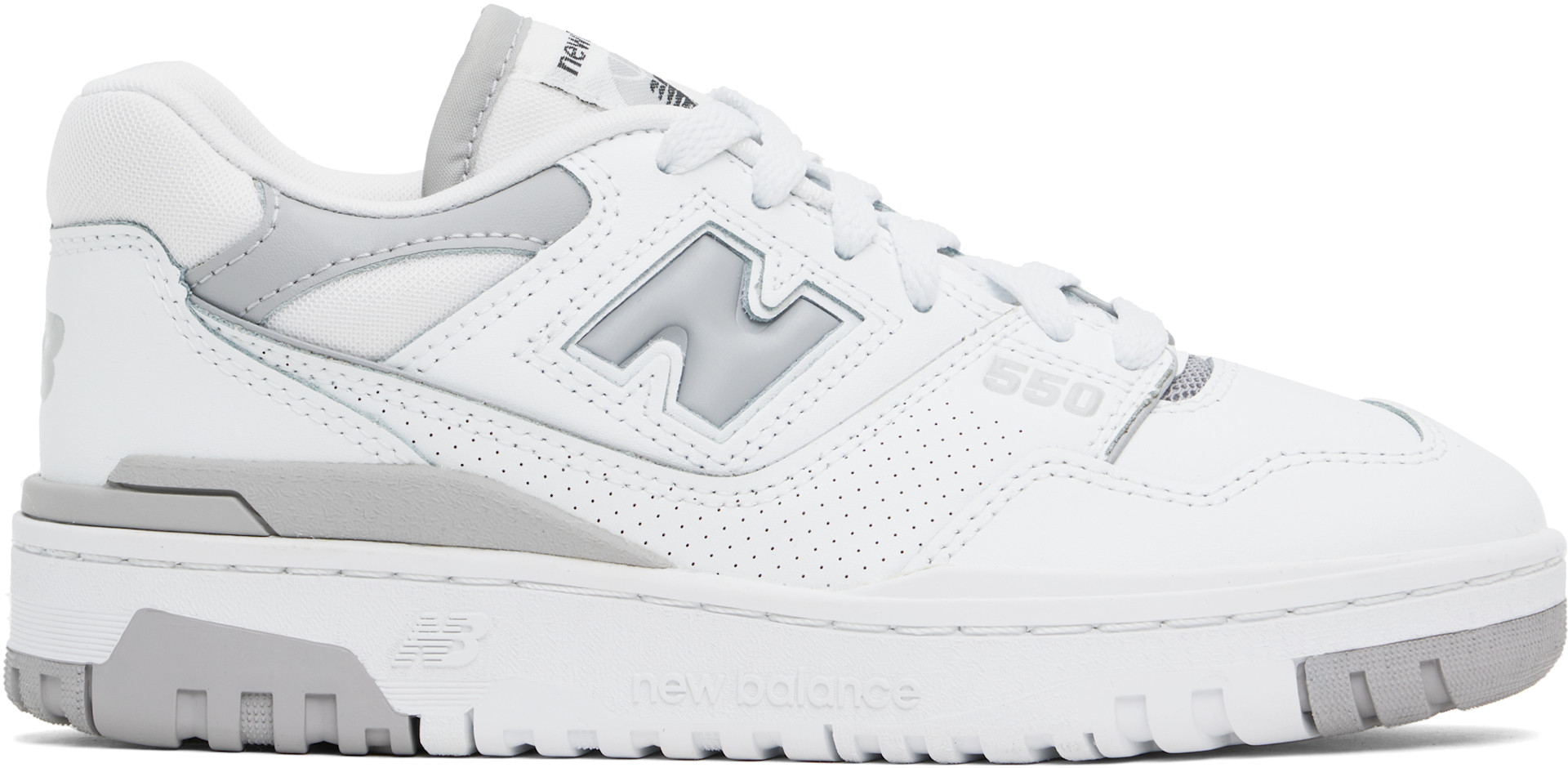 New Balance - Baskets 550 blanc et gris