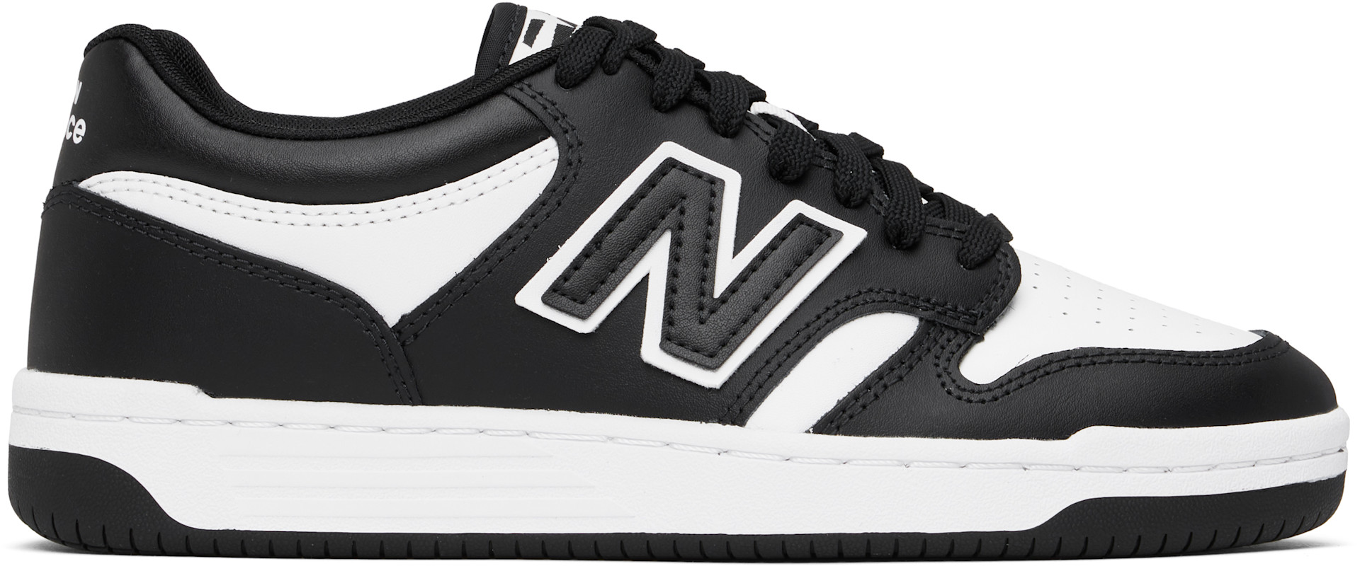 New Balance - Baskets 480 noir et blanc